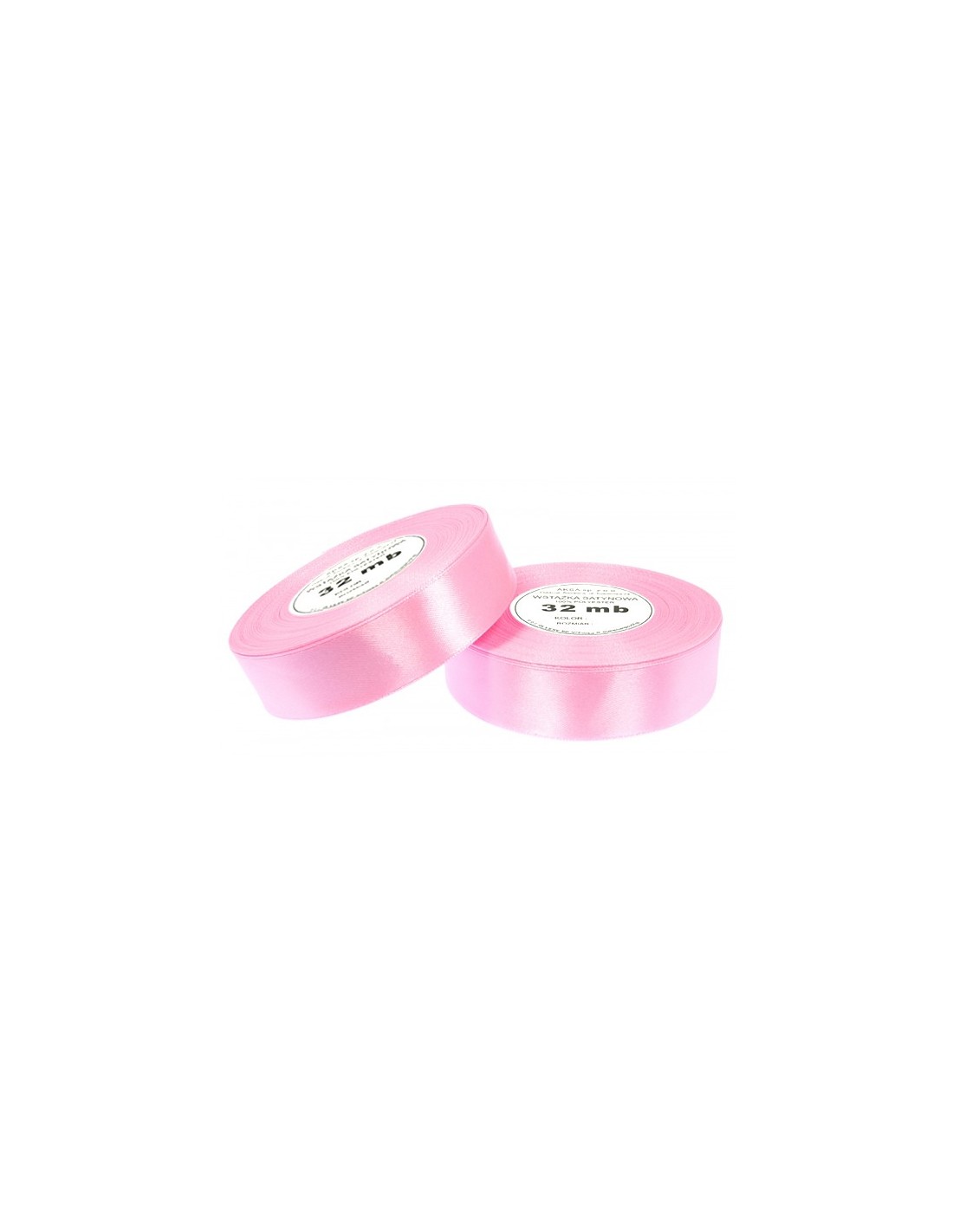 Ruban en satin rose clair (12mm) 32m Ruban en satin rose clair (12mm) 32m