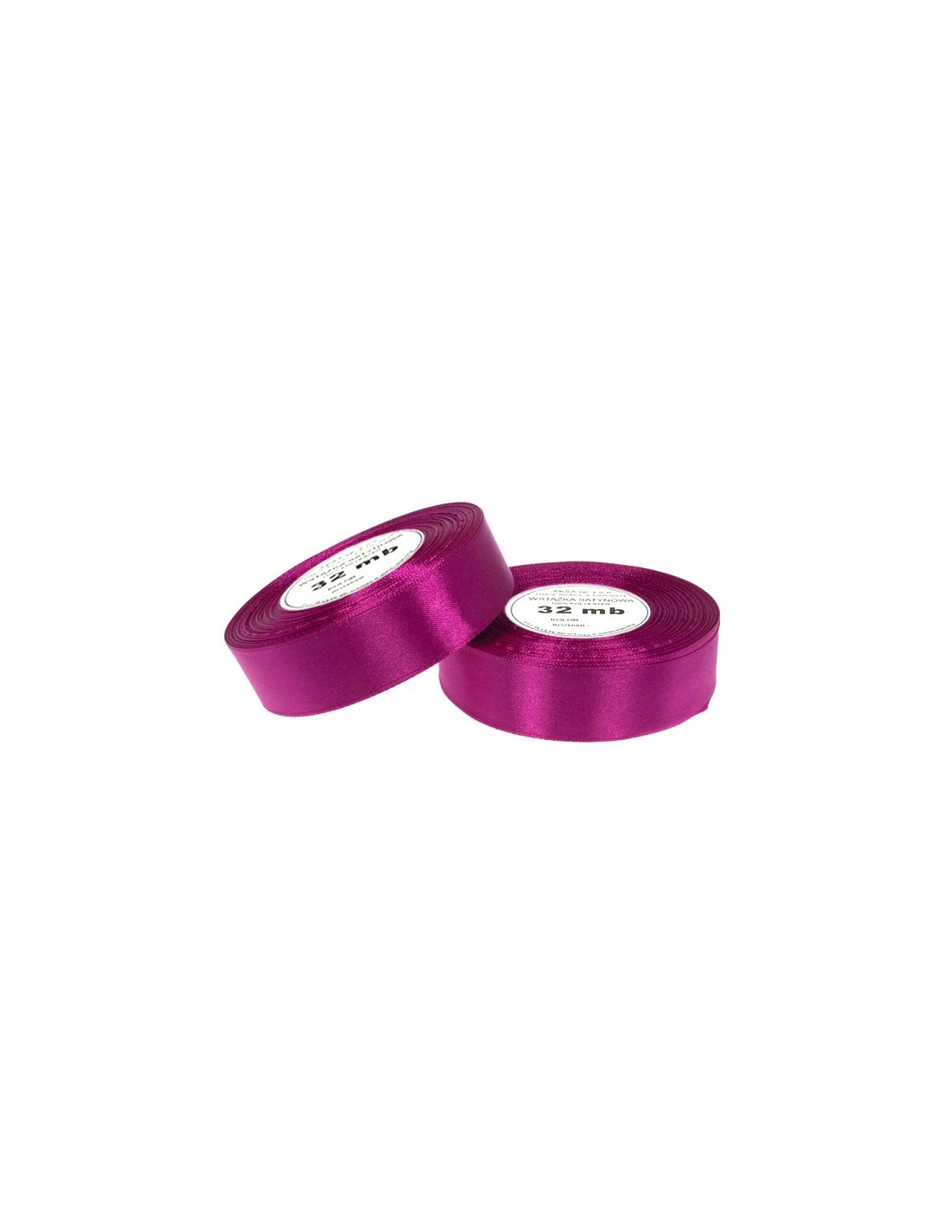 Ruban en satin fuchsia (12mm) 32m Ruban en satin fuchsia (12mm) 32m