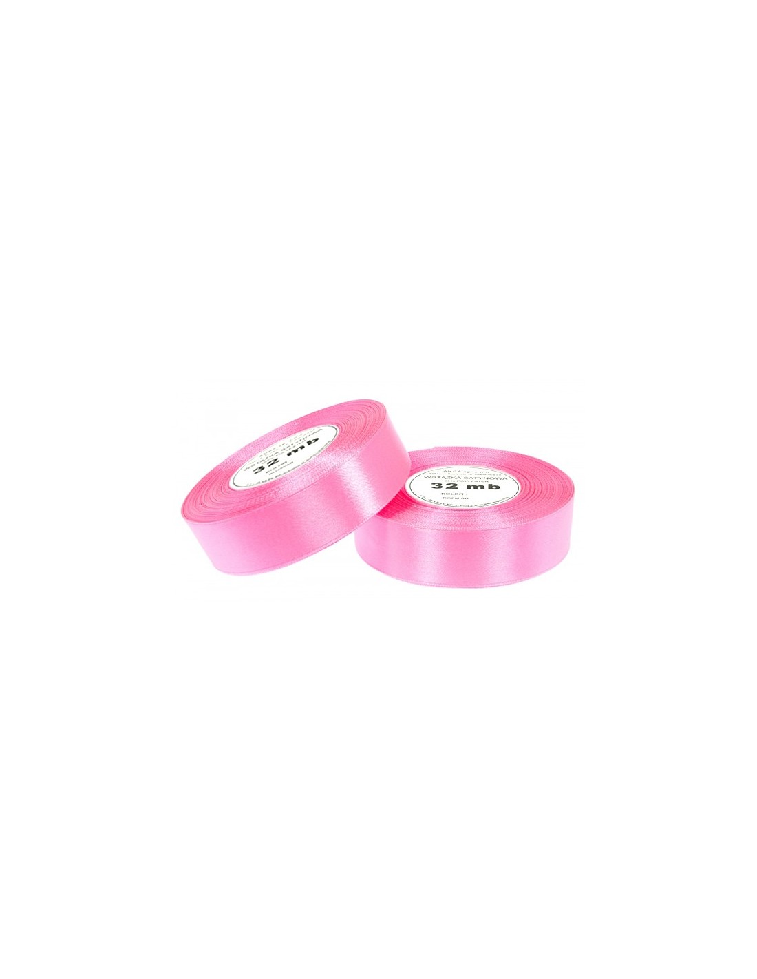 Ruban en satin rose (6mm) 32m Ruban en satin rose (6mm) 32m