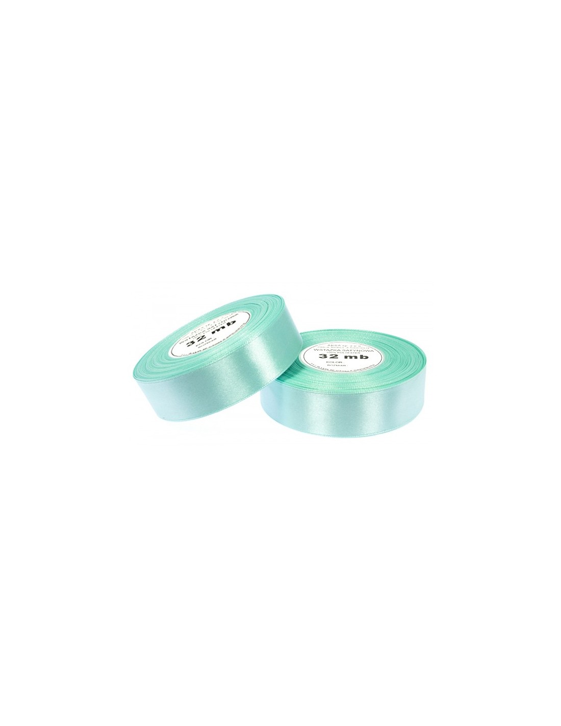 Ruban en satin menthe (12mm) 32m Ruban en satin menthe (12mm) 32m