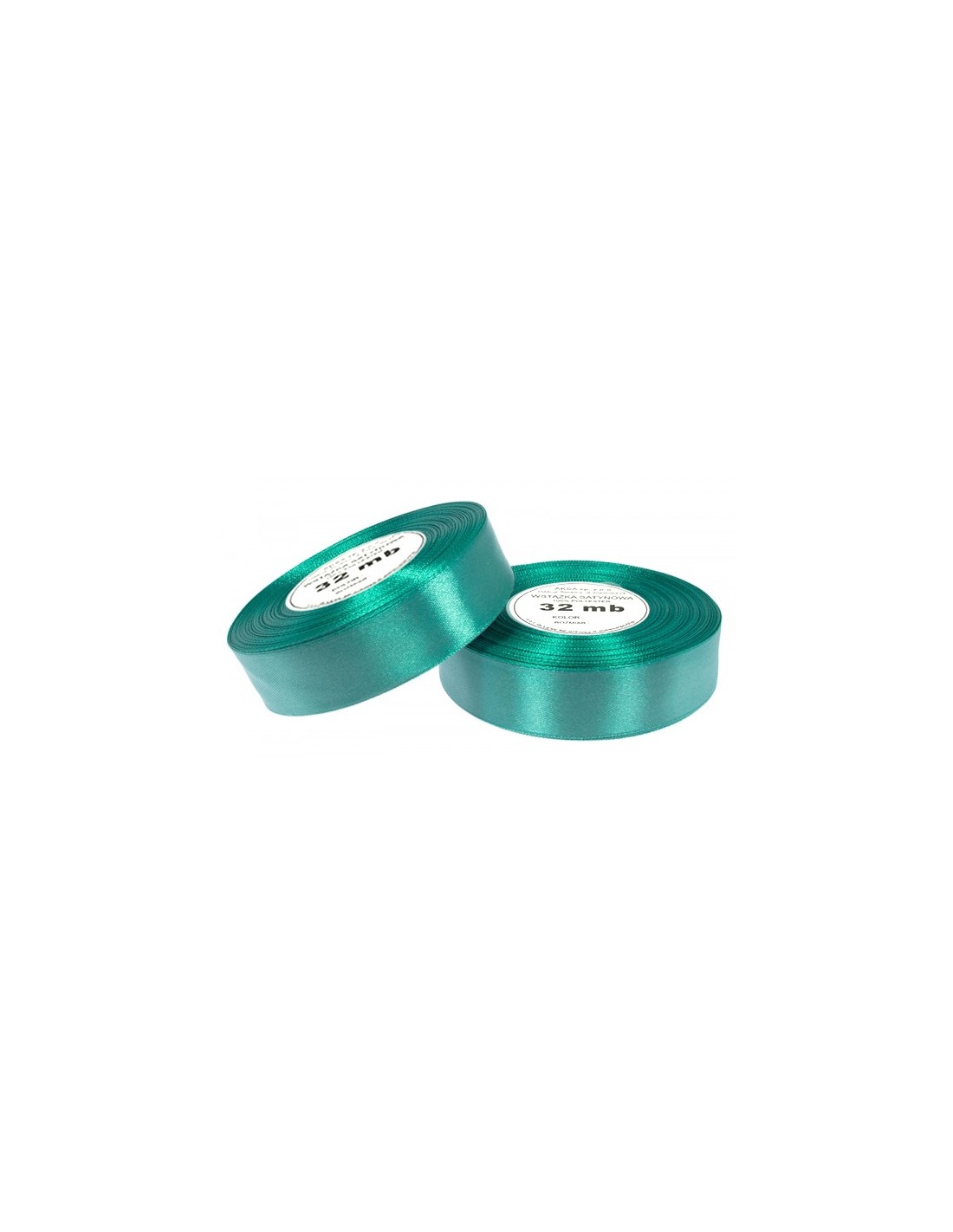 Ruban en satin vert de mer (12mm) 32m Ruban en satin vert de mer (12mm) 32m