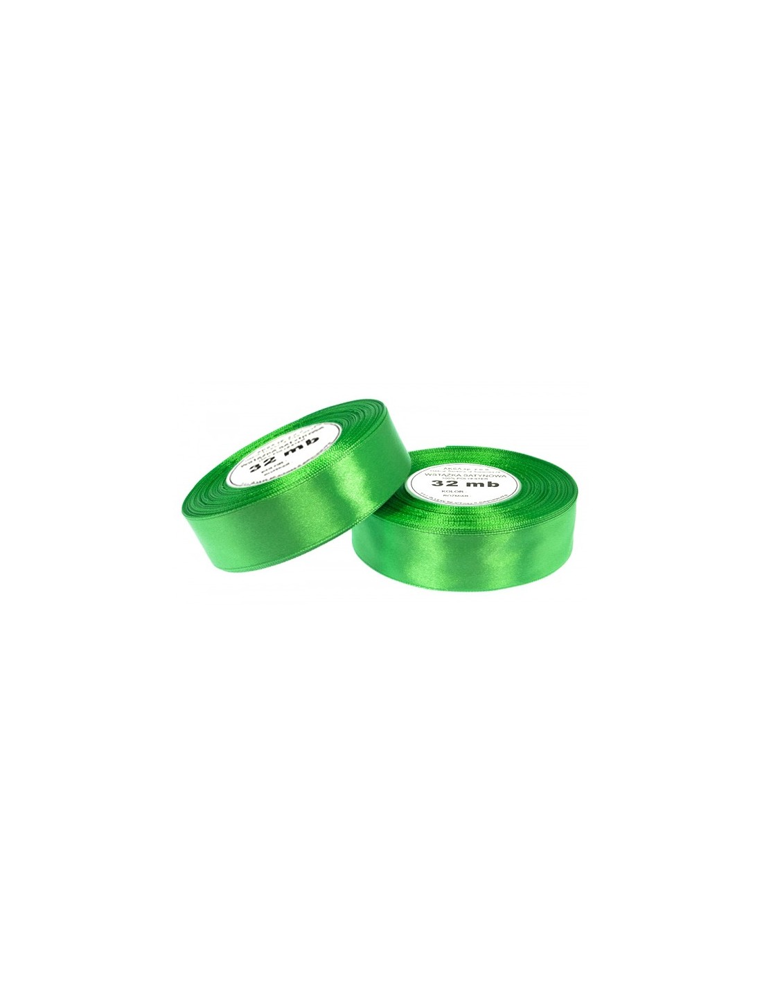 Ruban en satin vert (12mm) 32m Ruban en satin vert (12mm) 32m