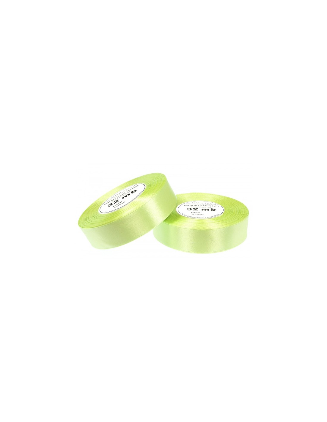 Ruban en satin lime (12mm) 32m Ruban en satin lime (12mm) 32m