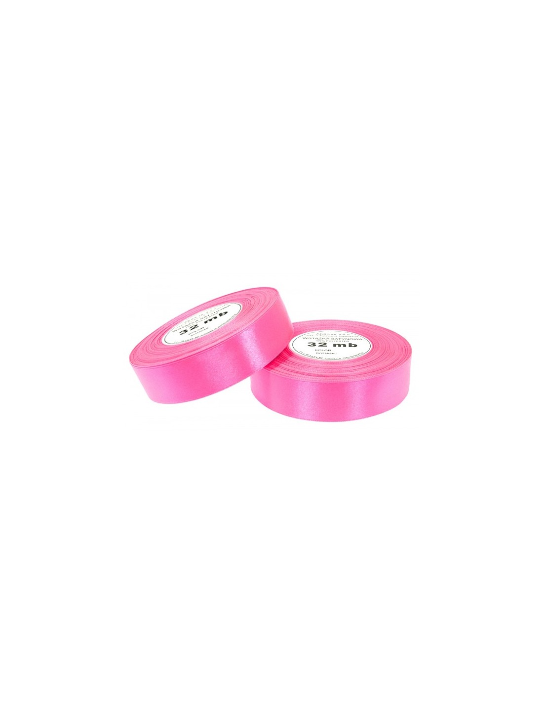 Ruban en satin rose foncé (6mm) 32m Ruban en satin rose foncé (6mm) 32m