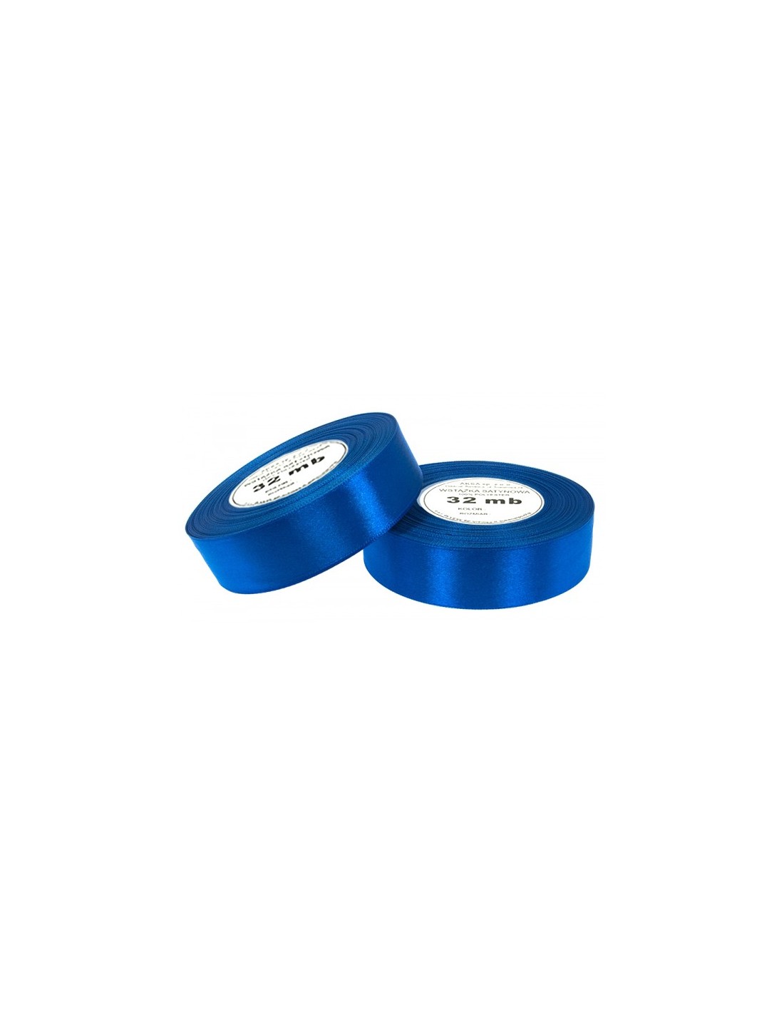 Ruban en satin bleu intense (6mm) 32m Ruban en satin bleu intense (6mm) 32m