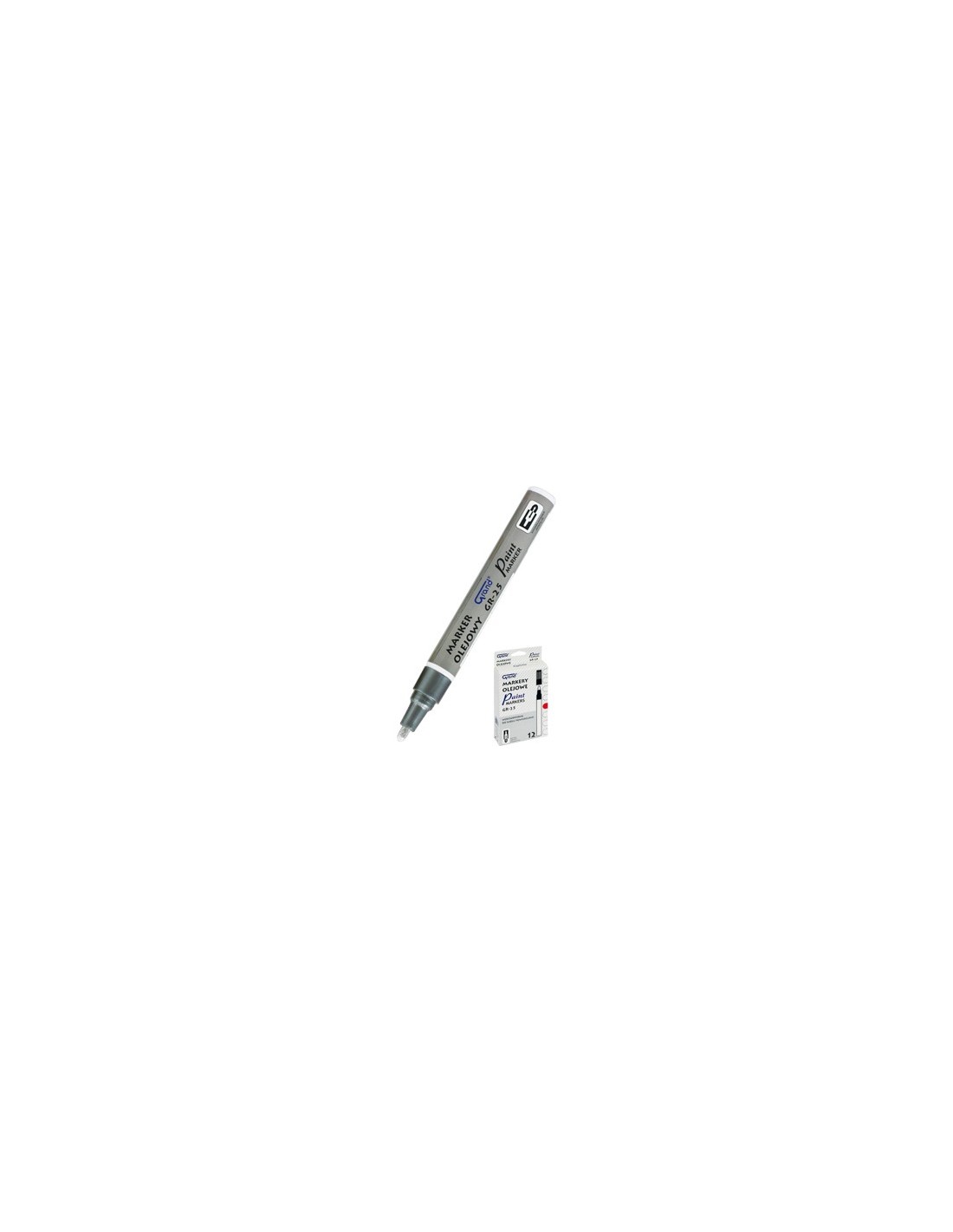 Marker olejowy GRAND GR-25 srebrny Marker olejowy GRAND GR-25 srebrny