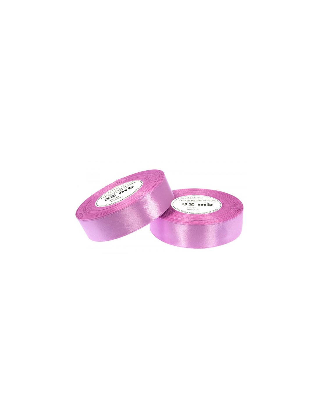Ruban en satin violet bruyère pâle (12mm) 32m Ruban en satin violet bruyère pâle (12mm) 32m