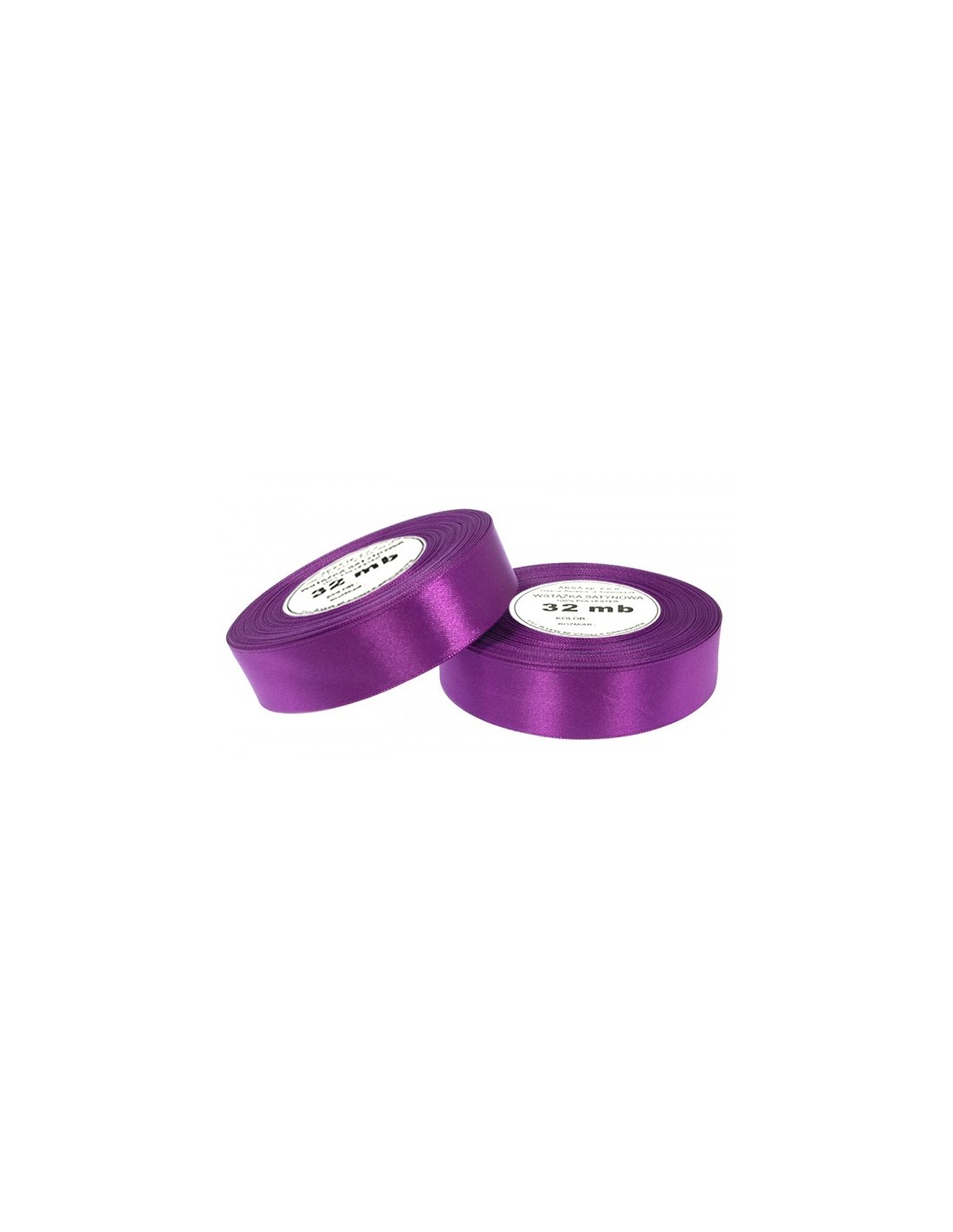 Ruban en satin violet bruyère foncé (12mm) 32m Ruban en satin violet bruyère foncé (12mm) 32m