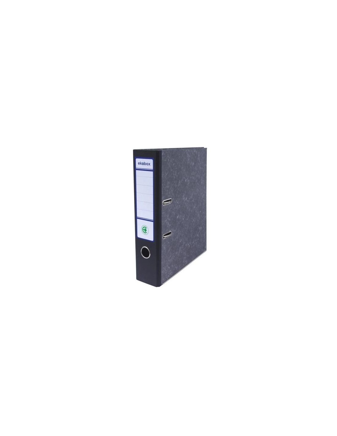 Classeurs marbré dos noir 75mm Ekobox - 20 pièces Classeurs marbré dos noir 75mm Ekobox - 20 pièces