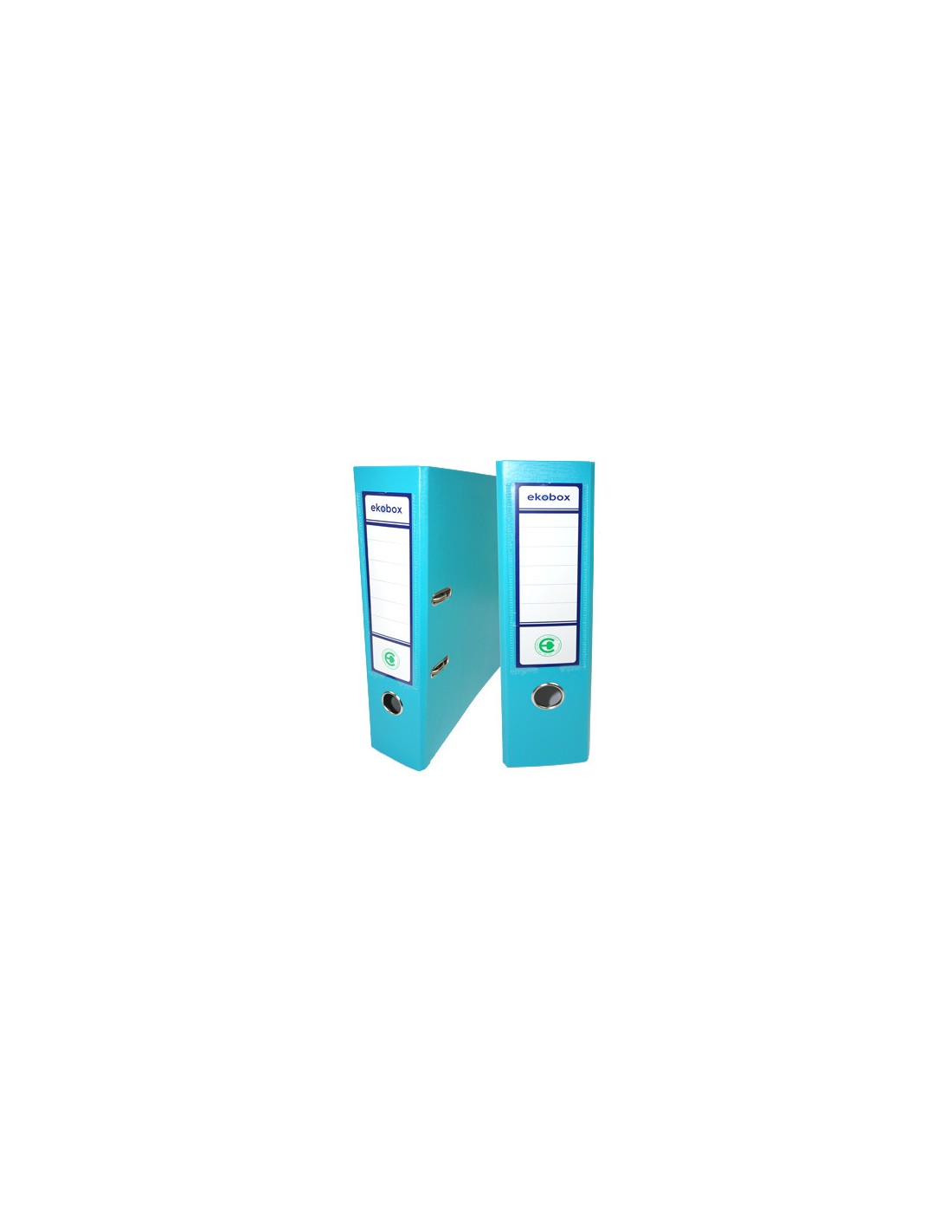 Classeur PP Ekobox 80mm turquoise - 20 pièces Classeur PP Ekobox 80mm turquoise - 20 pièces