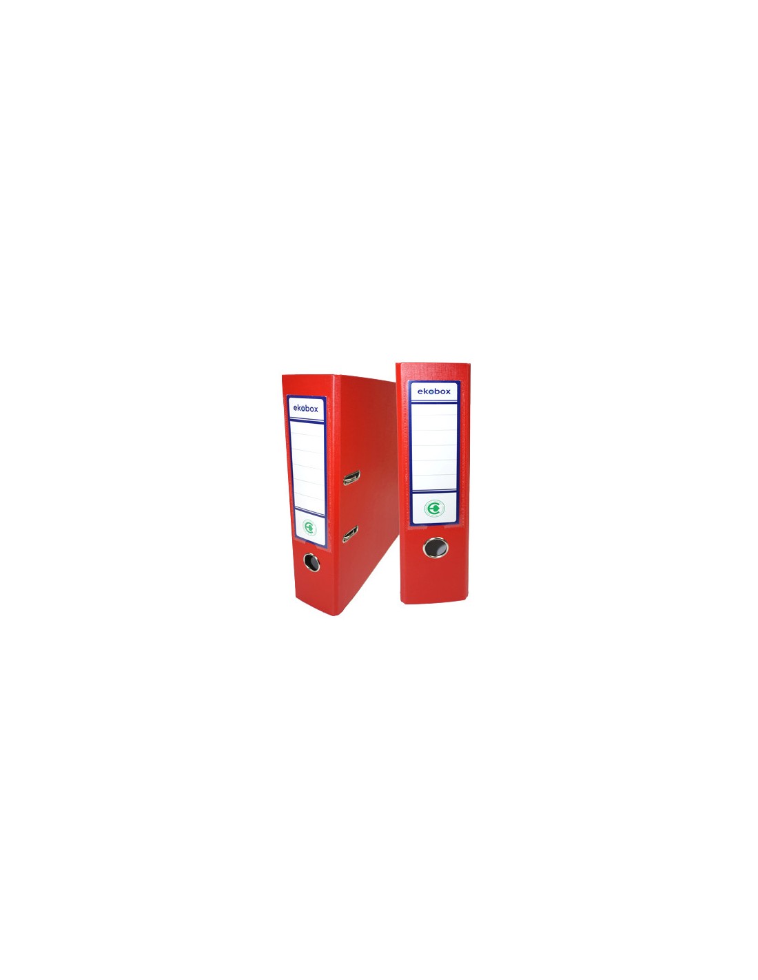 Classeur PP Ekobox 80mm rouge - 20 pièces Classeur PP Ekobox 80mm rouge - 20 pièces