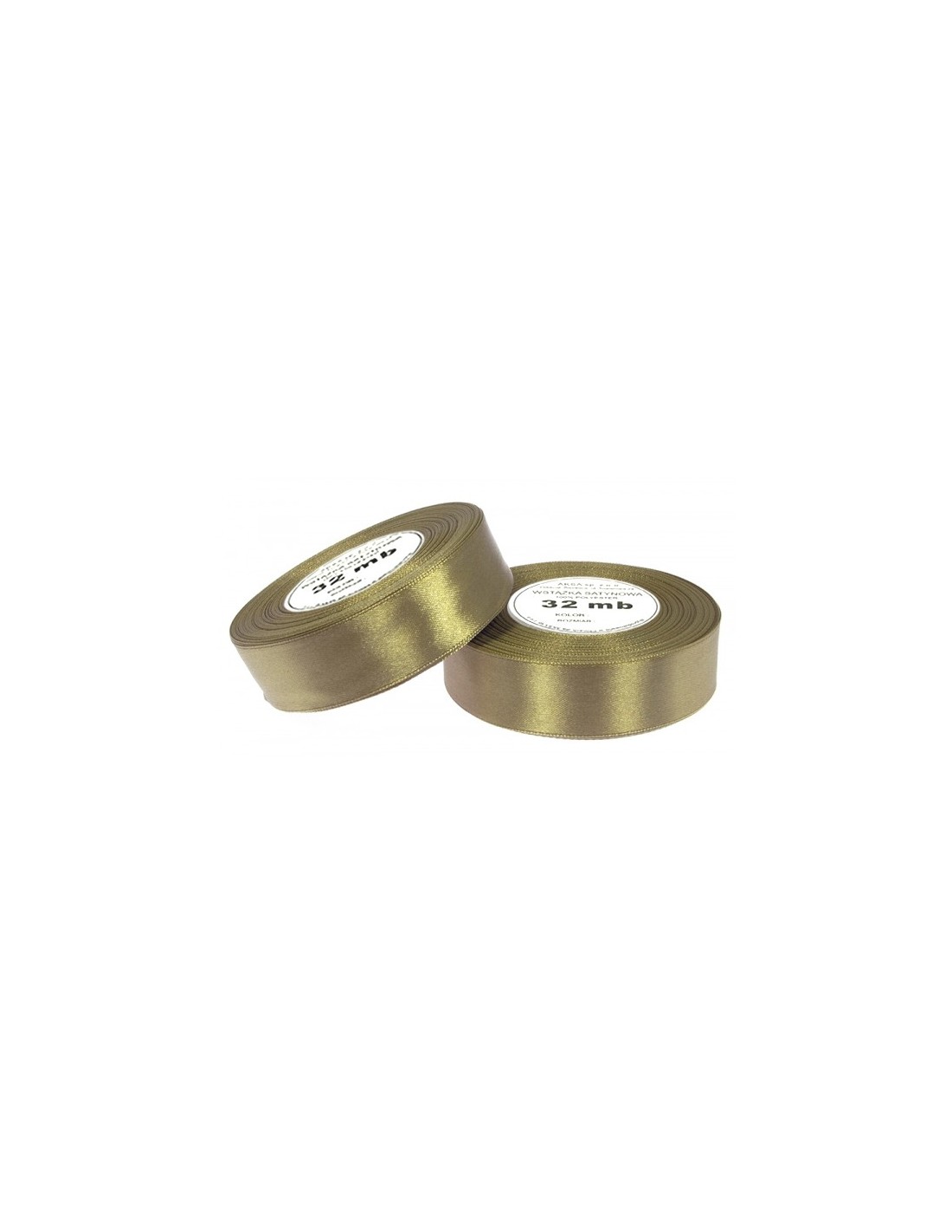 Ruban en satin cognac (12mm) 32m Ruban en satin cognac (12mm) 32m