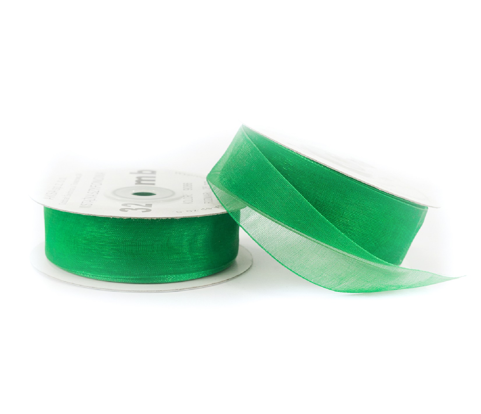 25mm WO9086 Wstążka szyfonowa ciemny zielony 32mb 25mm WO9086 Wstążka szyfonowa ciemny zielony 32mb