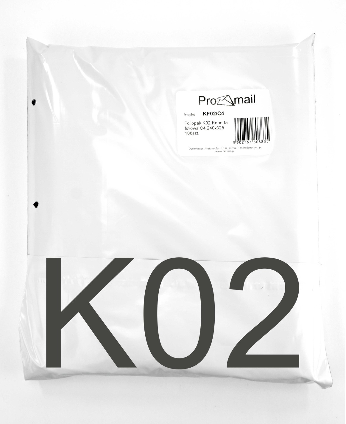 Pochette d'expédition en plastique K02 C4 (24x32,5cm) - 100 pièces Pochette d'expédition en plastique K02 C4 (24x32,5cm) - 100 pièces