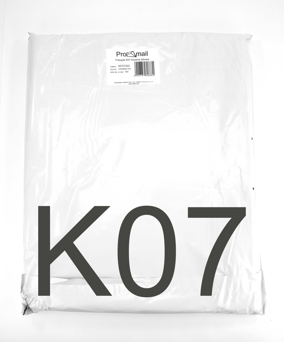 Pochette d'expédition en plastique K07 A2 (43x60cm) - 100 pièces Pochette d'expédition en plastique K07 A2 (43x60cm) - 100 pièces