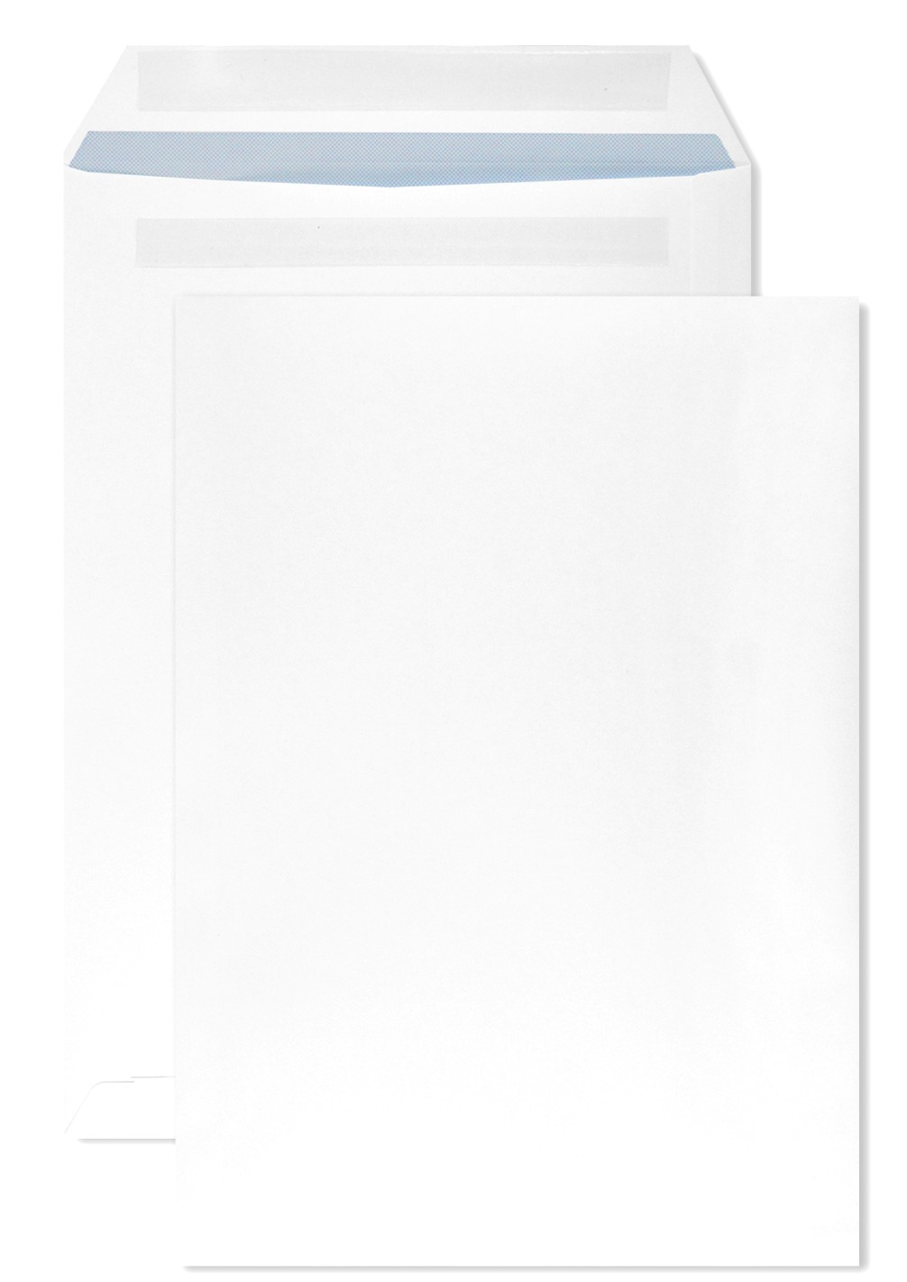 Enveloppe à soufflet blanche C4 (22,9x32,4cm) collage humide - 500 pièces Enveloppe à soufflet blanche C4 (22,9x32,4cm) collage humide - 500 pièces