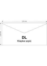 Koperta ozdobna DL NK Sirio Pearl Delta Oyster Shell écru 110g