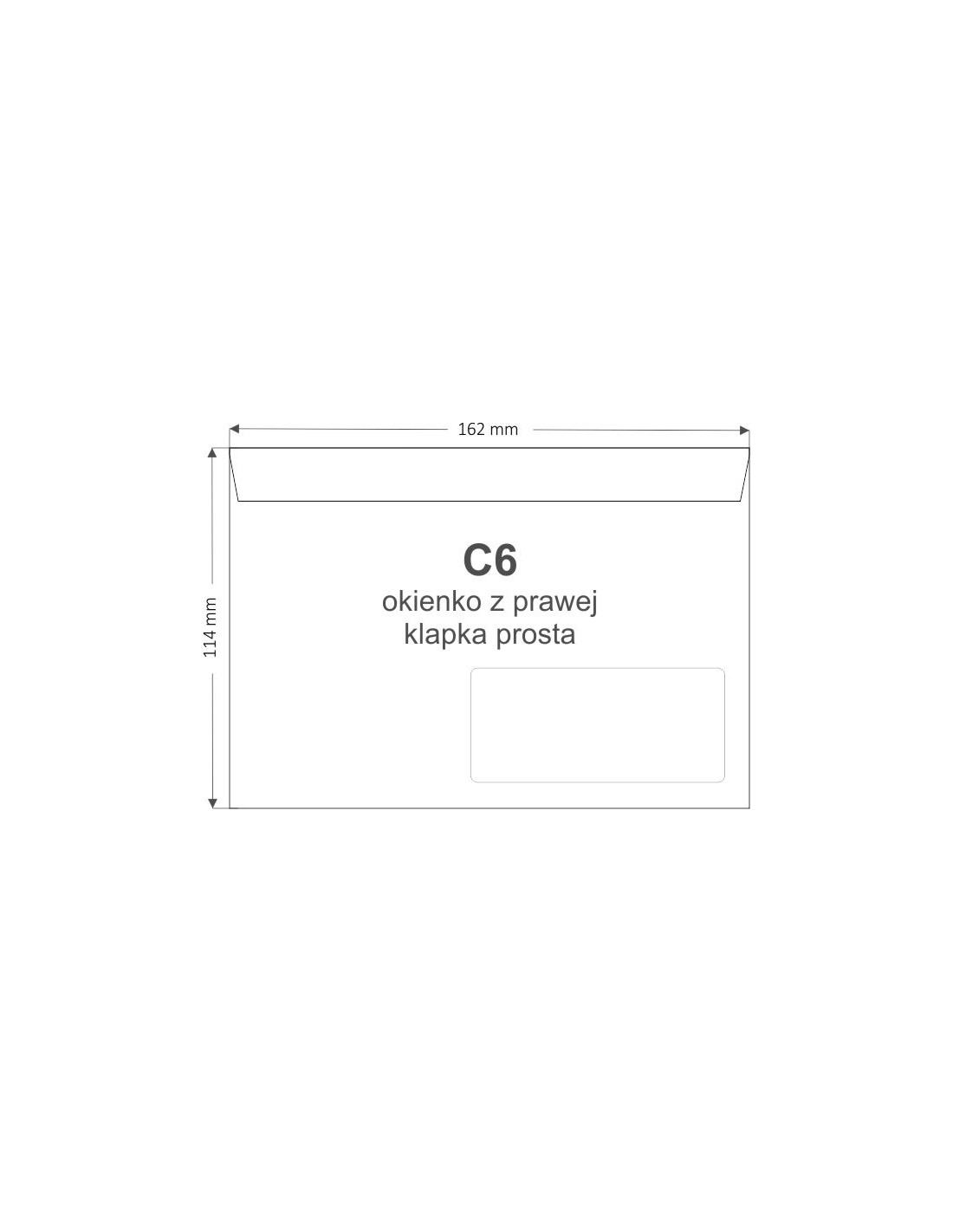 Enveloppe de la lettre C6 SK blanc OKP 1000pc. Enveloppe de la lettre C6 SK blanc OKP 1000pc.