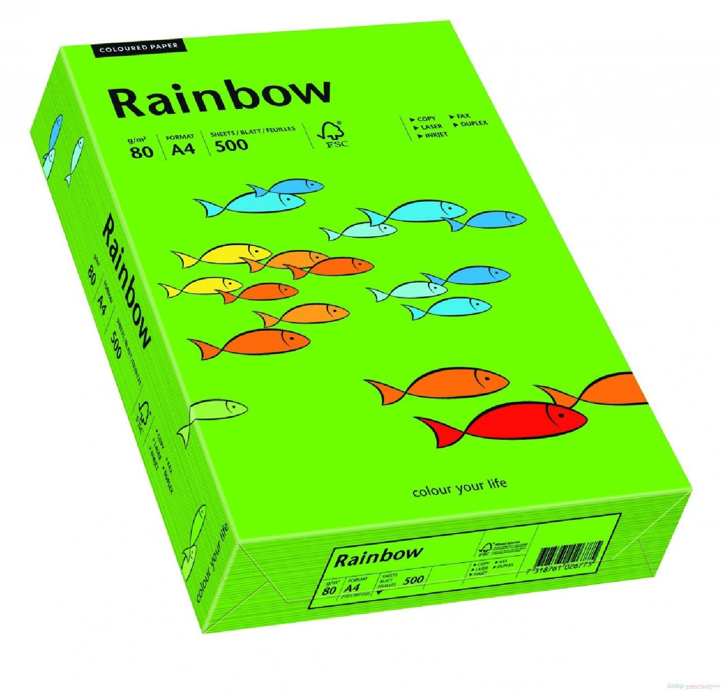 Papier Rainbow 160g R78 ciemny zielony pak. 250A4 Papier Rainbow 160g R78 ciemny zielony pak. 250A4