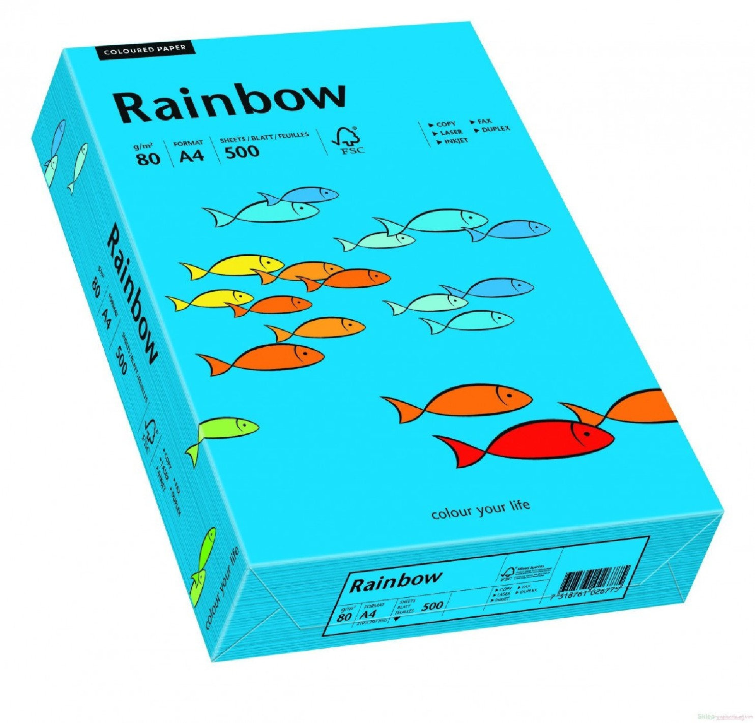 Papier Rainbow 80g R88 ciemny niebieski pak. 500A4 Papier Rainbow 80g R88 ciemny niebieski pak. 500A4