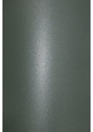 Papier métallisé vert foncé nacré 280g Aster Metalllic Green - 10 feuilles A4