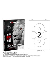 Etykiety samoprzylepne CD 118x118 (2+2) 100A4