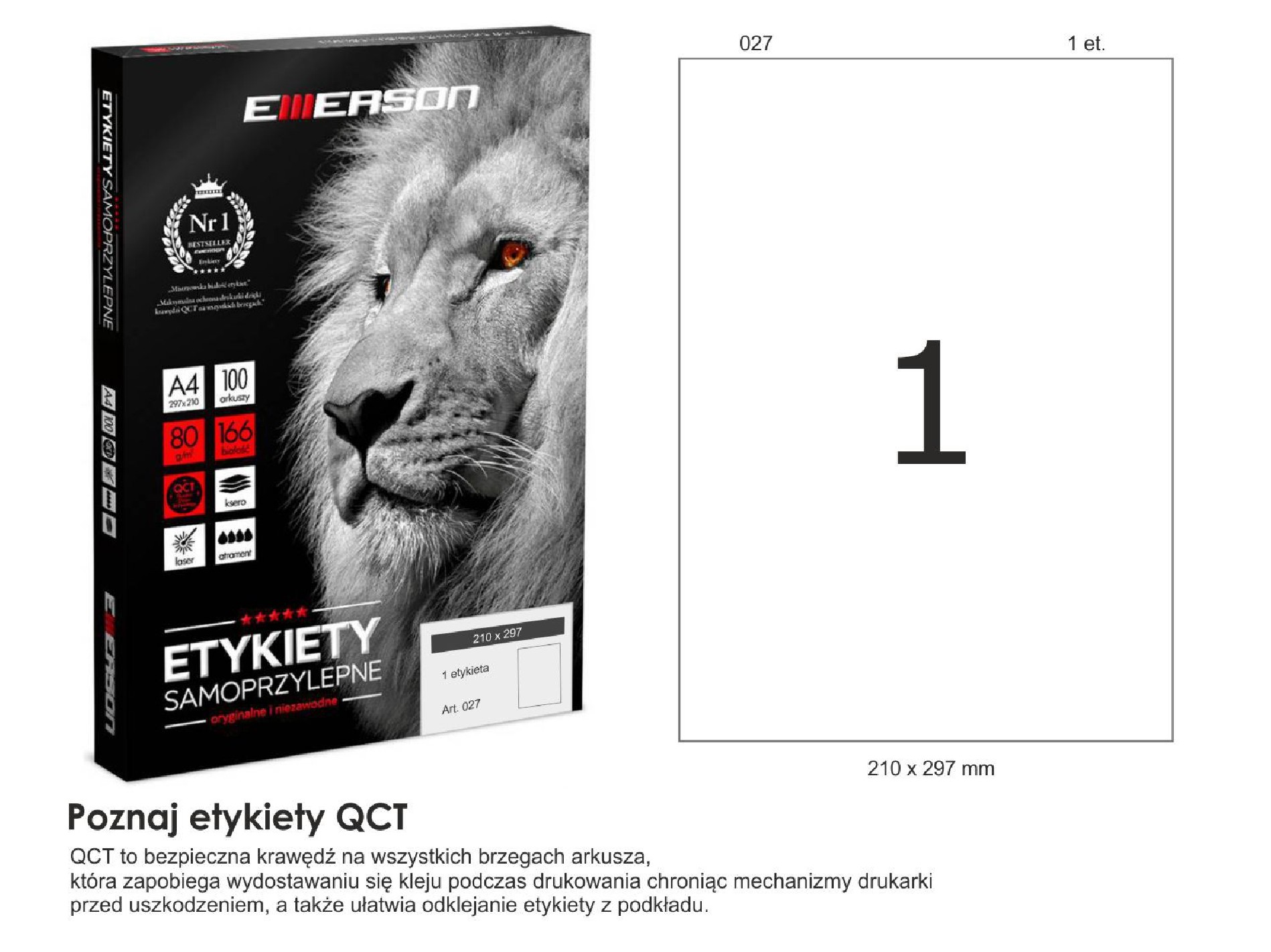 Etykiety samoprzylepne EME27 210x297 (1) 100A4 Etykiety samoprzylepne EME27 210x297 (1) 100A4