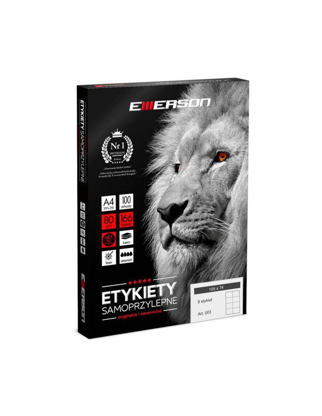 Etykiety samoprzylepne EME3 105x74 (8) 100A4 Etykiety samoprzylepne EME3 105x74 (8) 100A4