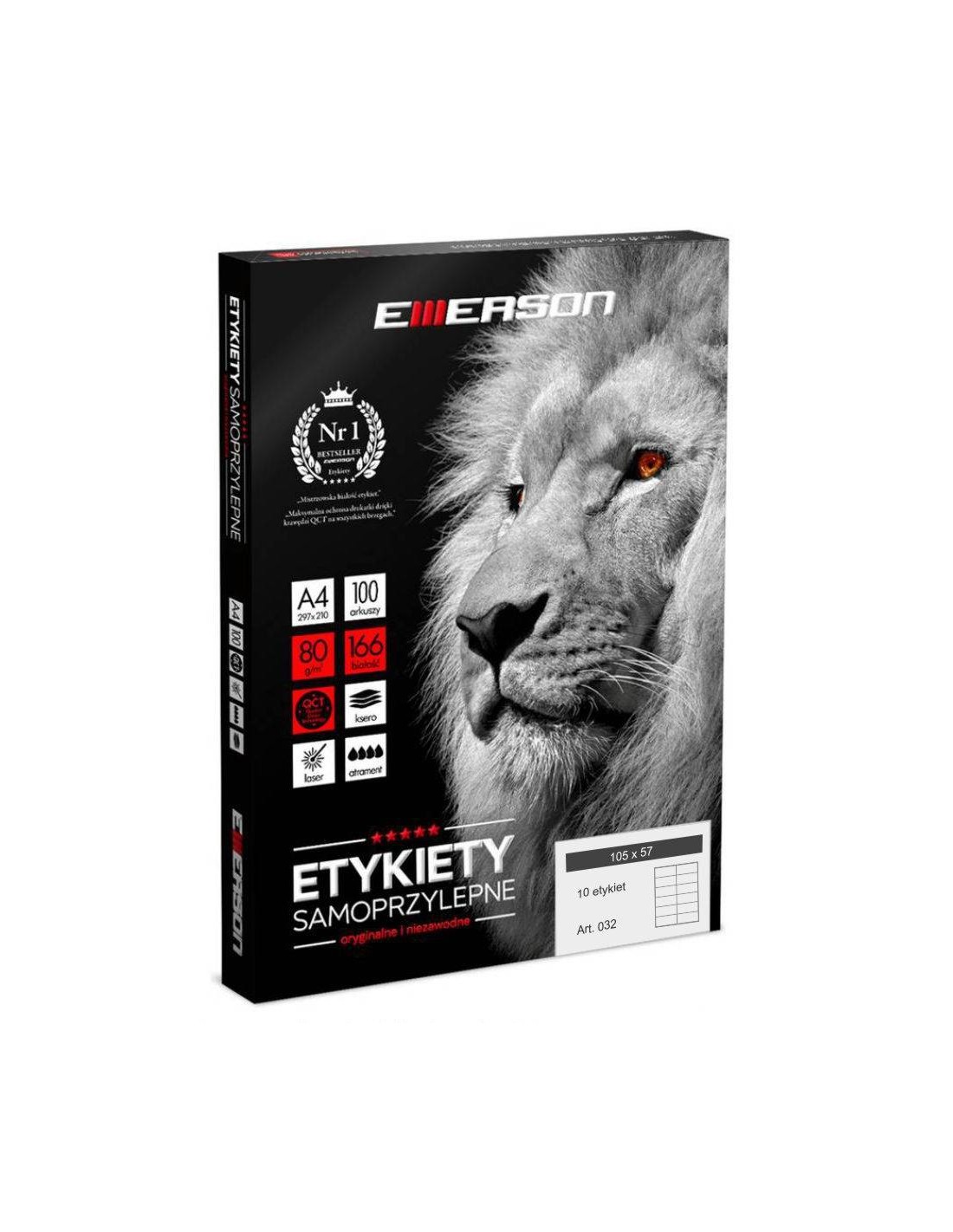 Etykiety samoprzylepne EME32 105x57 (10) 100A4 Etykiety samoprzylepne EME32 105x57 (10) 100A4
