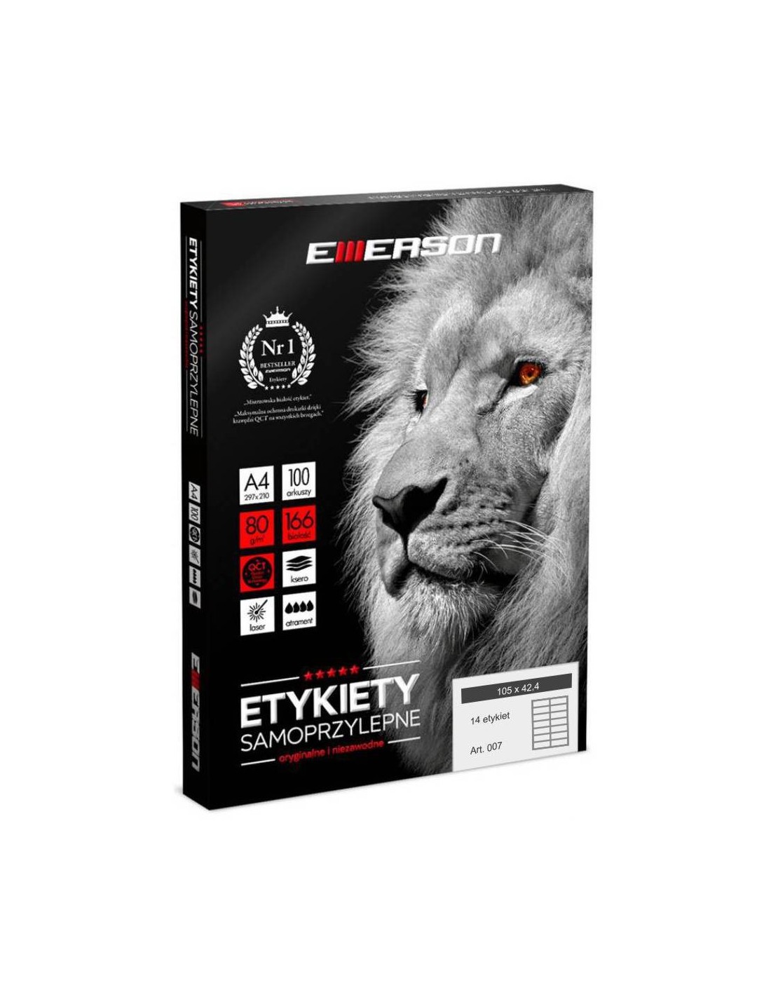 Etykiety samoprzylepne EME7 105x42,4 (14) 100A4 Etykiety samoprzylepne EME7 105x42,4 (14) 100A4