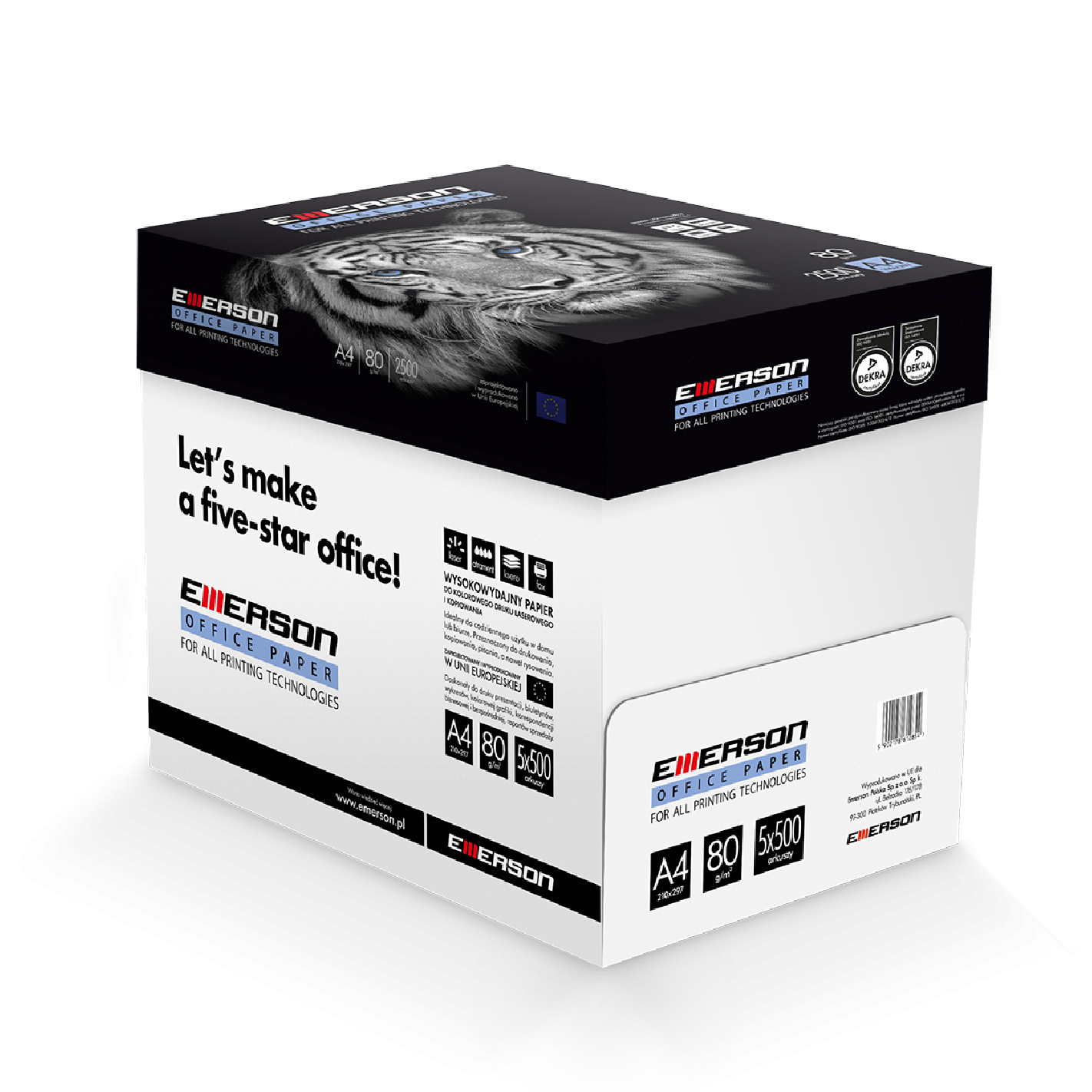 Papier è photocopier Emerson 80g blanc 500A4 Papier è photocopier Emerson 80g blanc 500A4