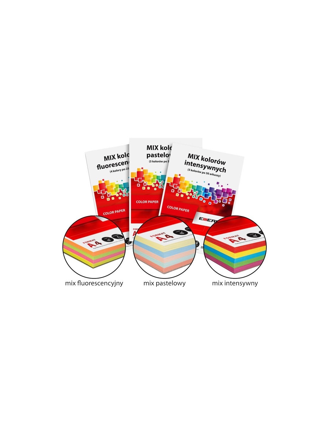 Ensemble de couleurs de papier è pastels 80g 5x20A4 em. 100A4 Ensemble de couleurs de papier è pastels 80g 5x20A4 em. 100A4