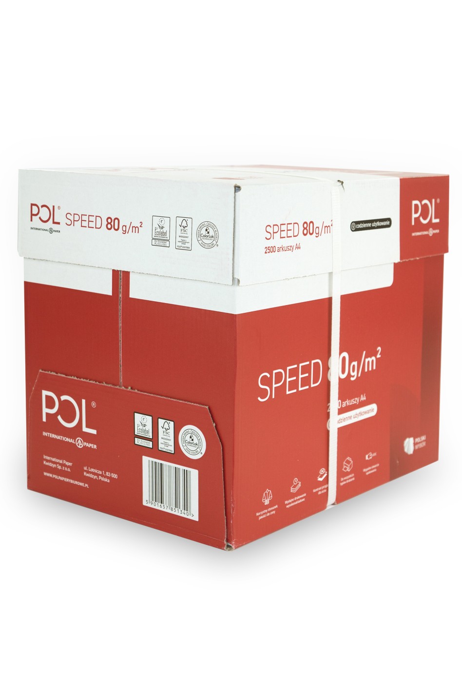 Papier è photocopier Polspeed 80g blanc 500A4 Papier è photocopier Polspeed 80g blanc 500A4