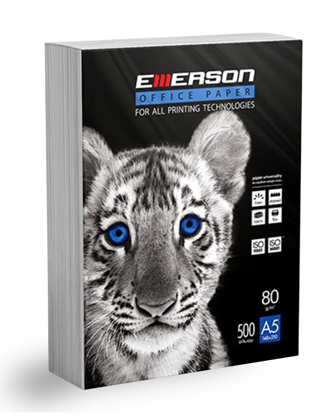 Papier è photocopier Emerson 80g blanc 500A5 (1/2 A4) Papier è photocopier Emerson 80g blanc 500A5 (1/2 A4)