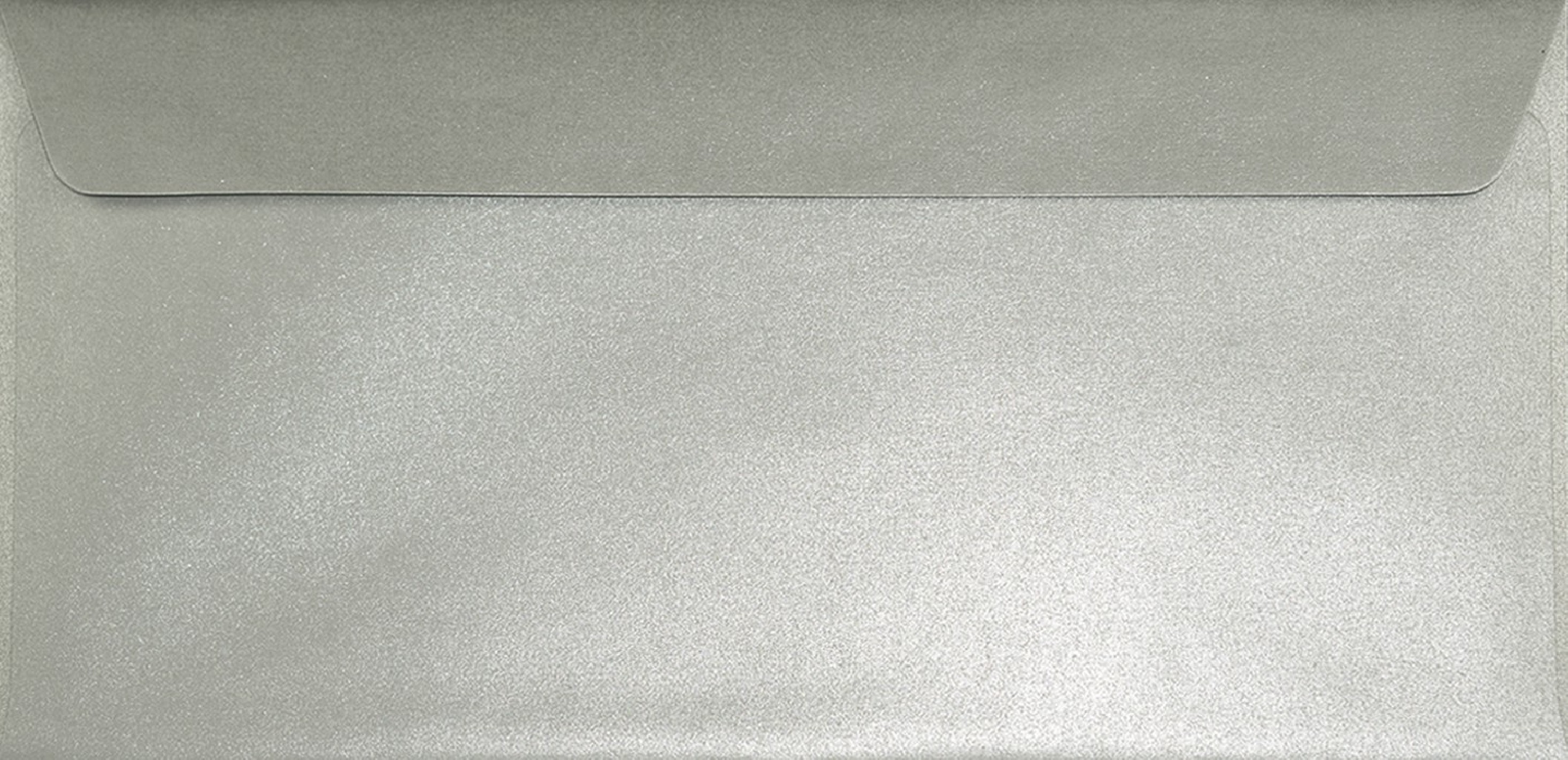 Koperta ozdobna DL HK Sirio Pearl Platinum srebrna 110g Koperta ozdobna DL HK Sirio Pearl Platinum srebrna 110g