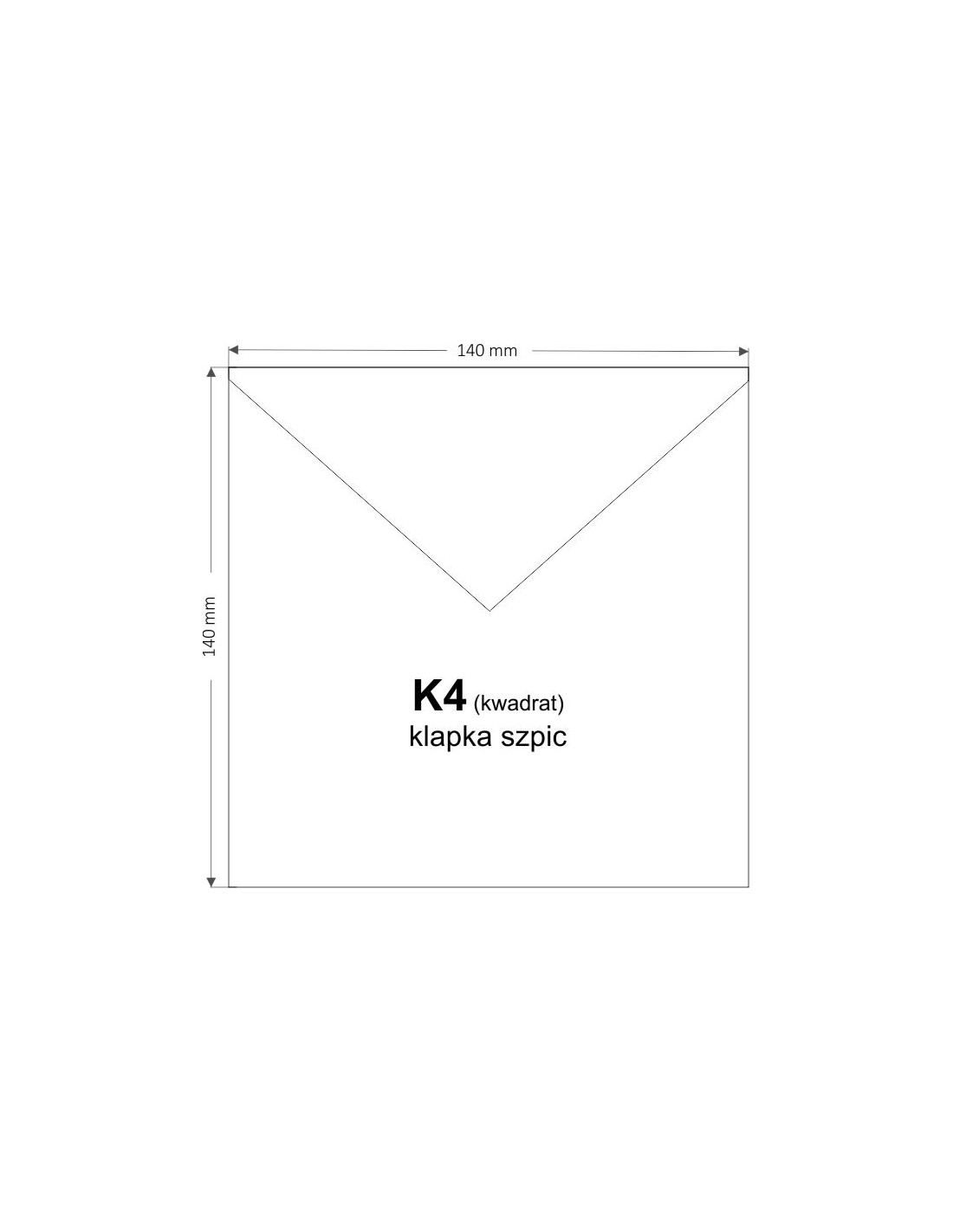Koperta ozdobna kwadratowa K4 14x14cm Bio Top 3 biała naturalna 90g 500szt. Koperta ozdobna kwadratowa K4 14x14cm Bio Top 3 biała naturalna 90g 500szt.