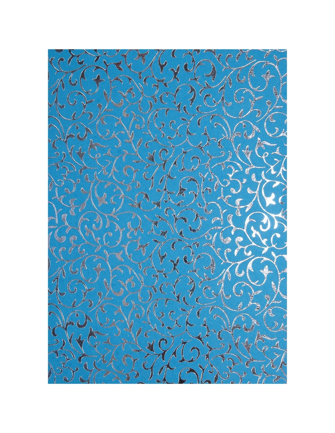 Papier décoratif bleu è argent dantelle 56x76cm Papier décoratif bleu è argent dantelle 56x76cm