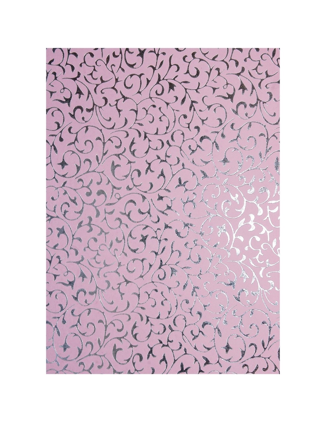 Papier décoratif rose è argent dantelle 56x76cm Papier décoratif rose è argent dantelle 56x76cm