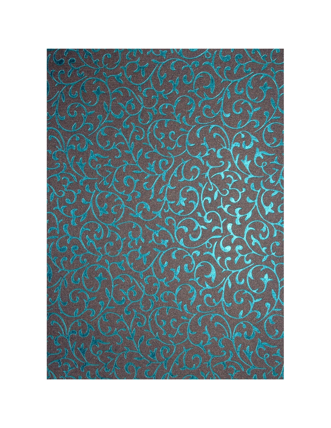 Papier décoratif métallisé sombre gris è turquoise dantelles 56x76cm Papier décoratif métallisé sombre gris è turquoise dantelles 56x76cm