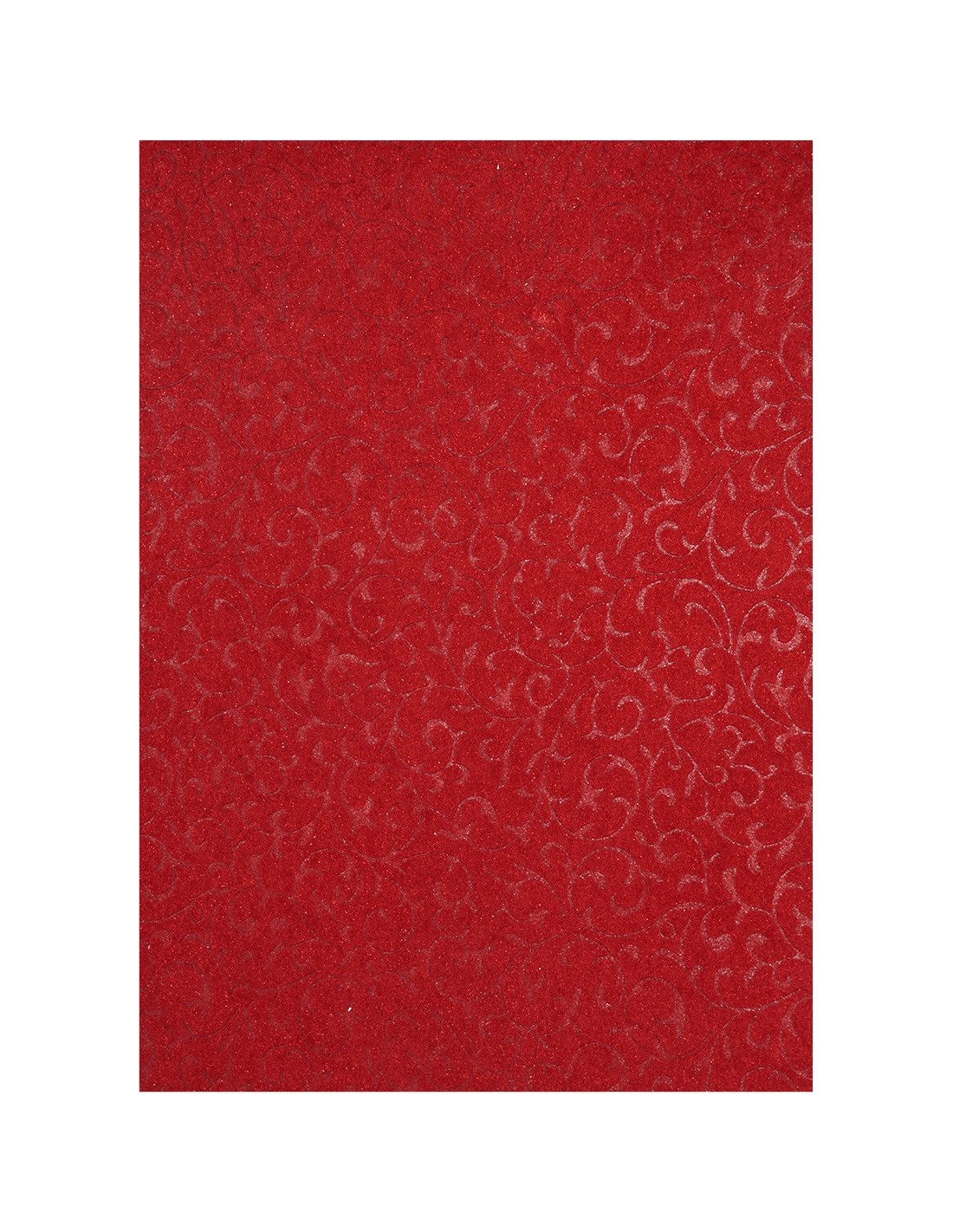 Papier décoratif rouge è daim dentelle 56x76cm Papier décoratif rouge è daim dentelle 56x76cm