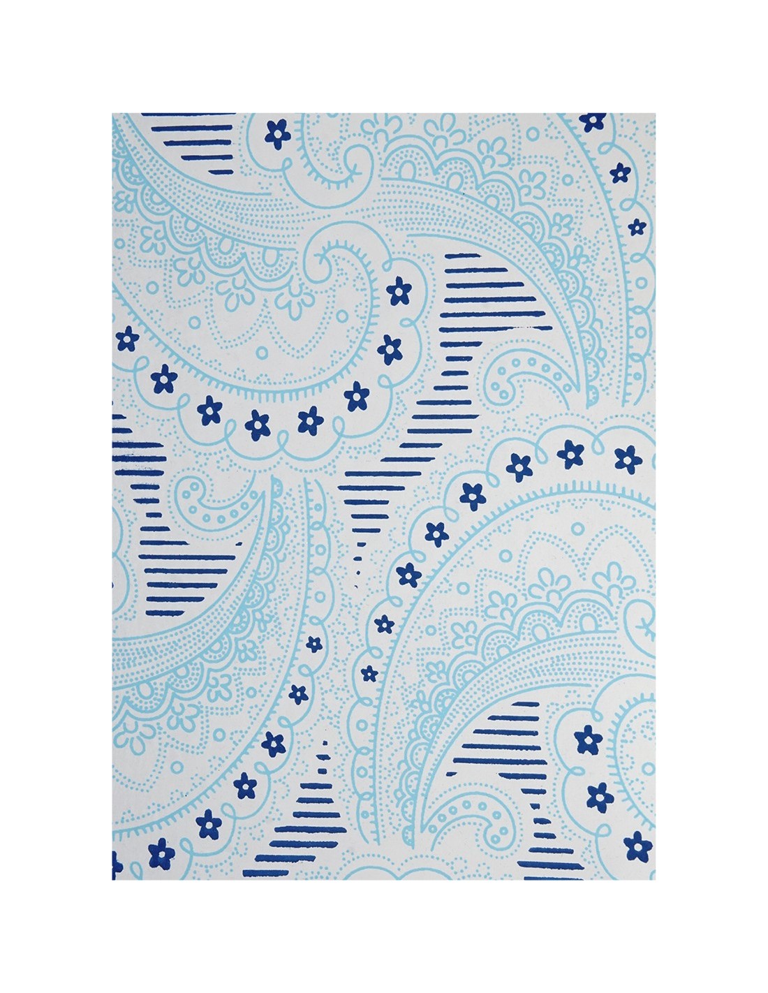 Papier décoratif arabesque è bleu 56x76cm Papier décoratif arabesque è bleu 56x76cm