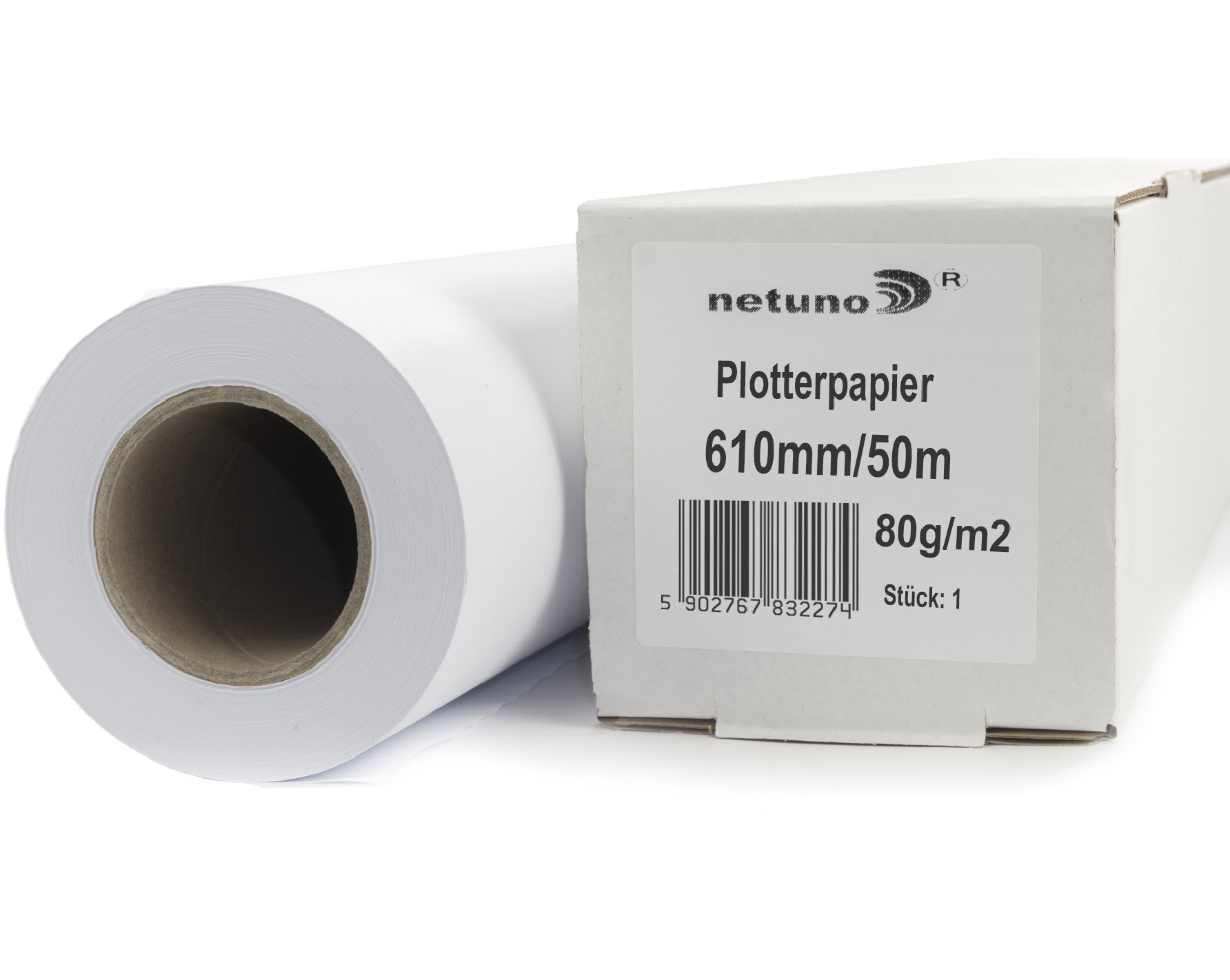 Papier pour traceur en rouleau 610/50mb 80g Papier pour traceur en rouleau 610/50mb 80g
