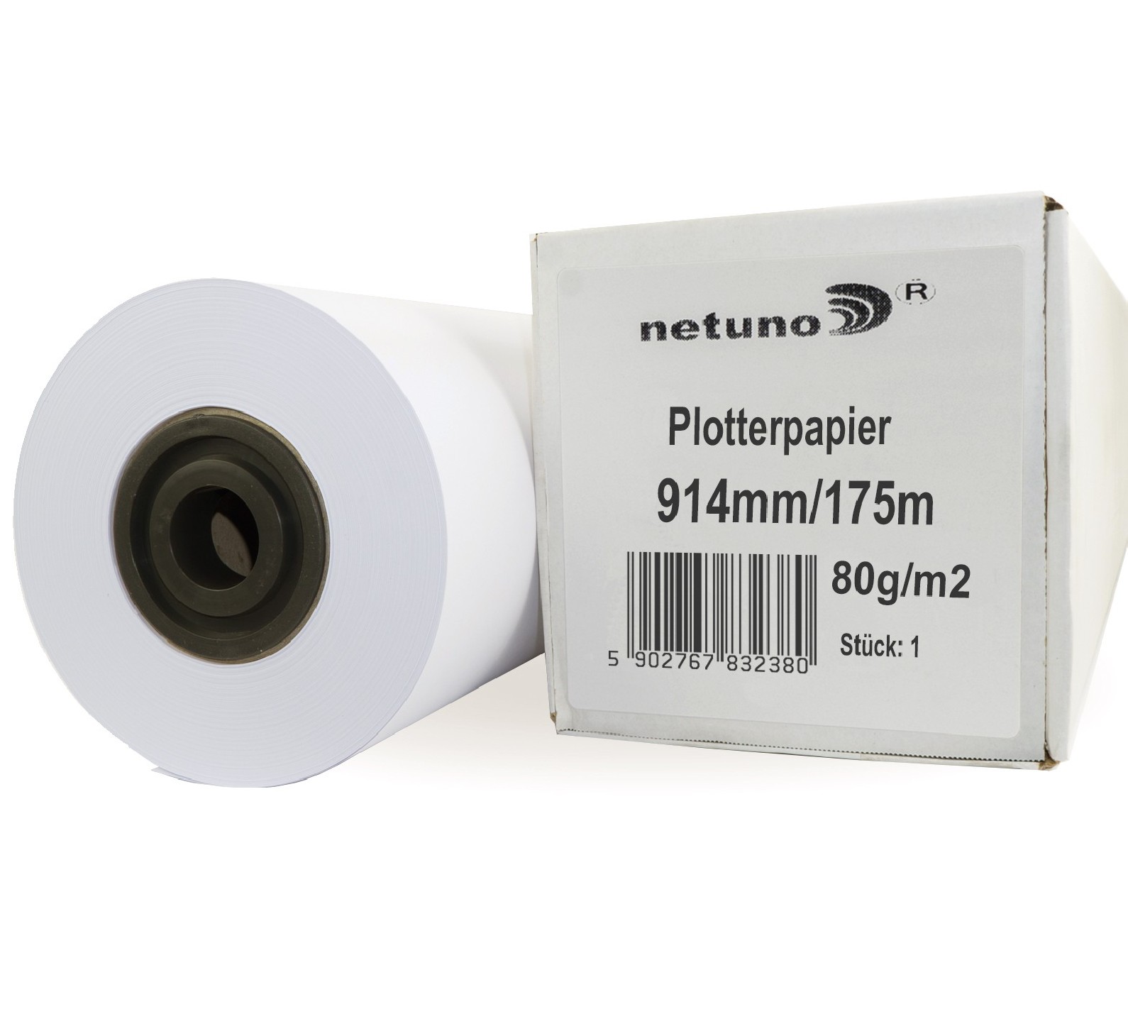 Papier pour traceur et photocopieur en rouleau 914/175mb 80g Papier pour traceur et photocopieur en rouleau 914/175mb 80g