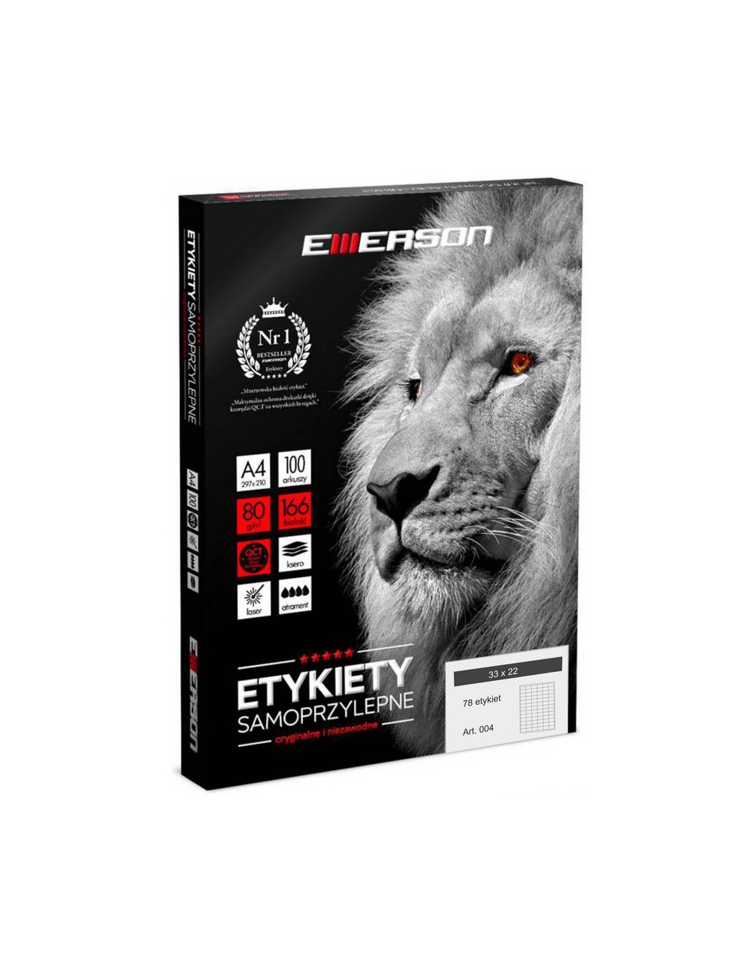 Etykiety samoprzylepne EME4 33x22 (78) 100A4 Etykiety samoprzylepne EME4 33x22 (78) 100A4