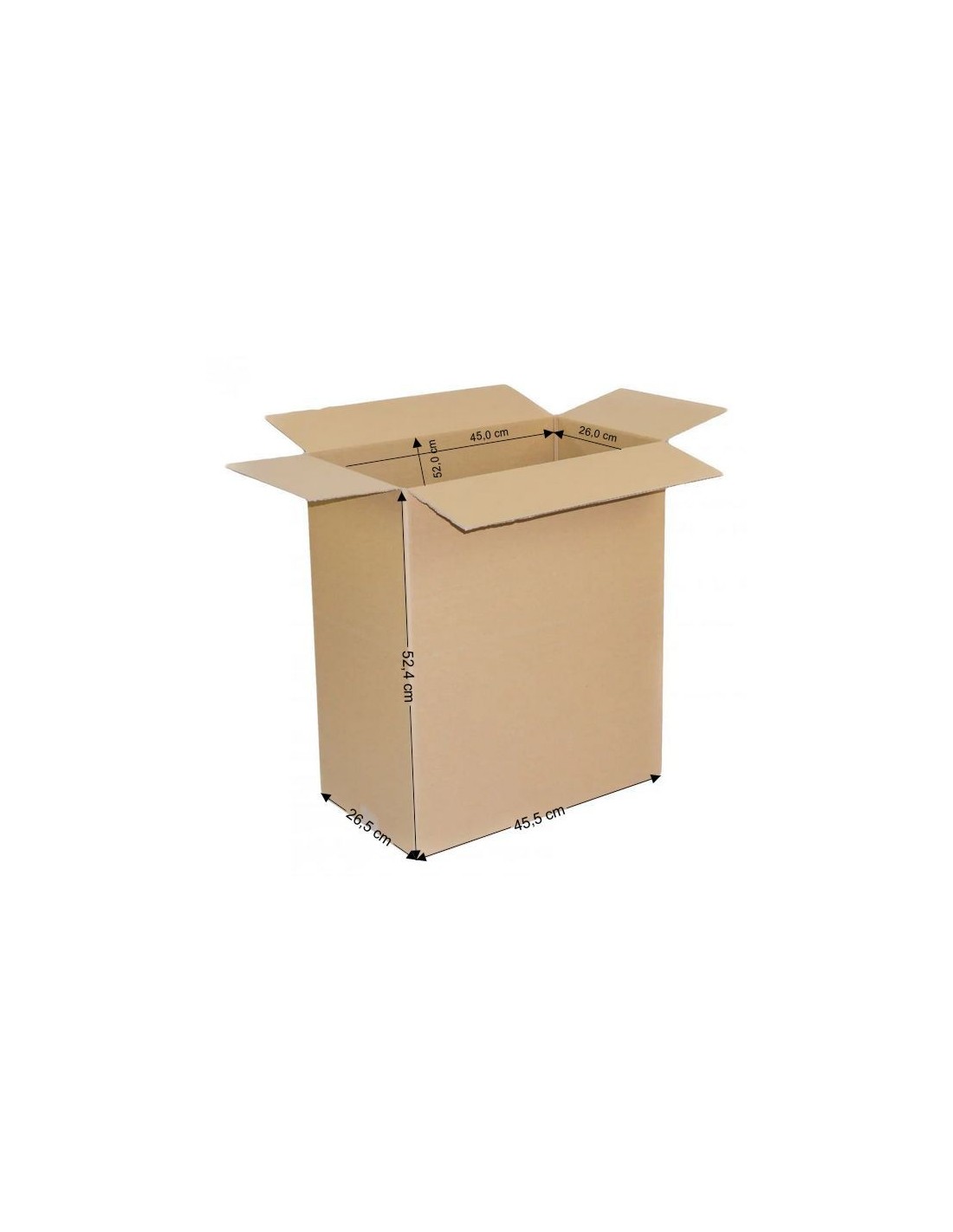 Karton klapowy 45x26x52cm Karton klapowy 45x26x52cm