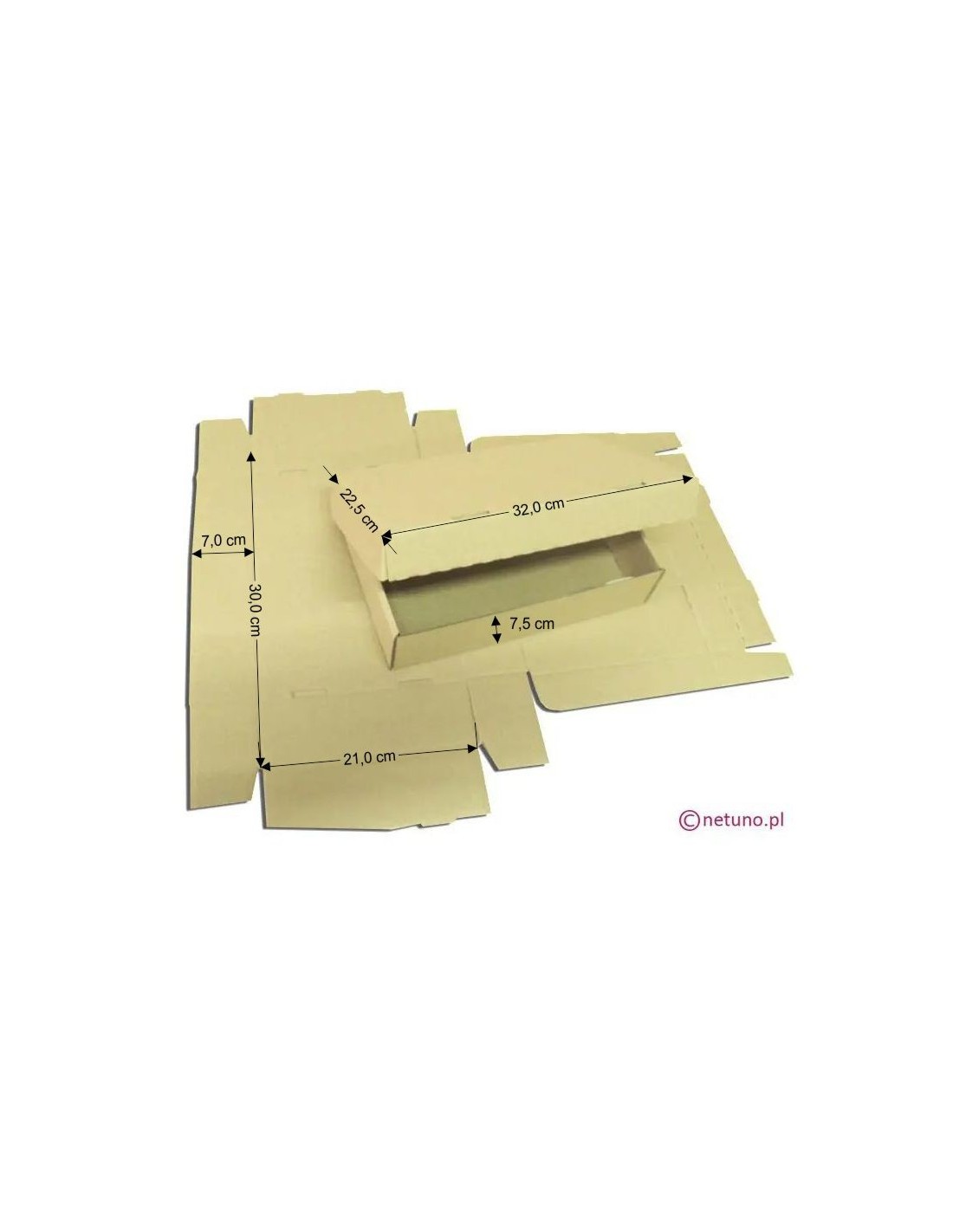 Karton składany 31,5x21,5x7cm A4 Karton składany 31,5x21,5x7cm A4