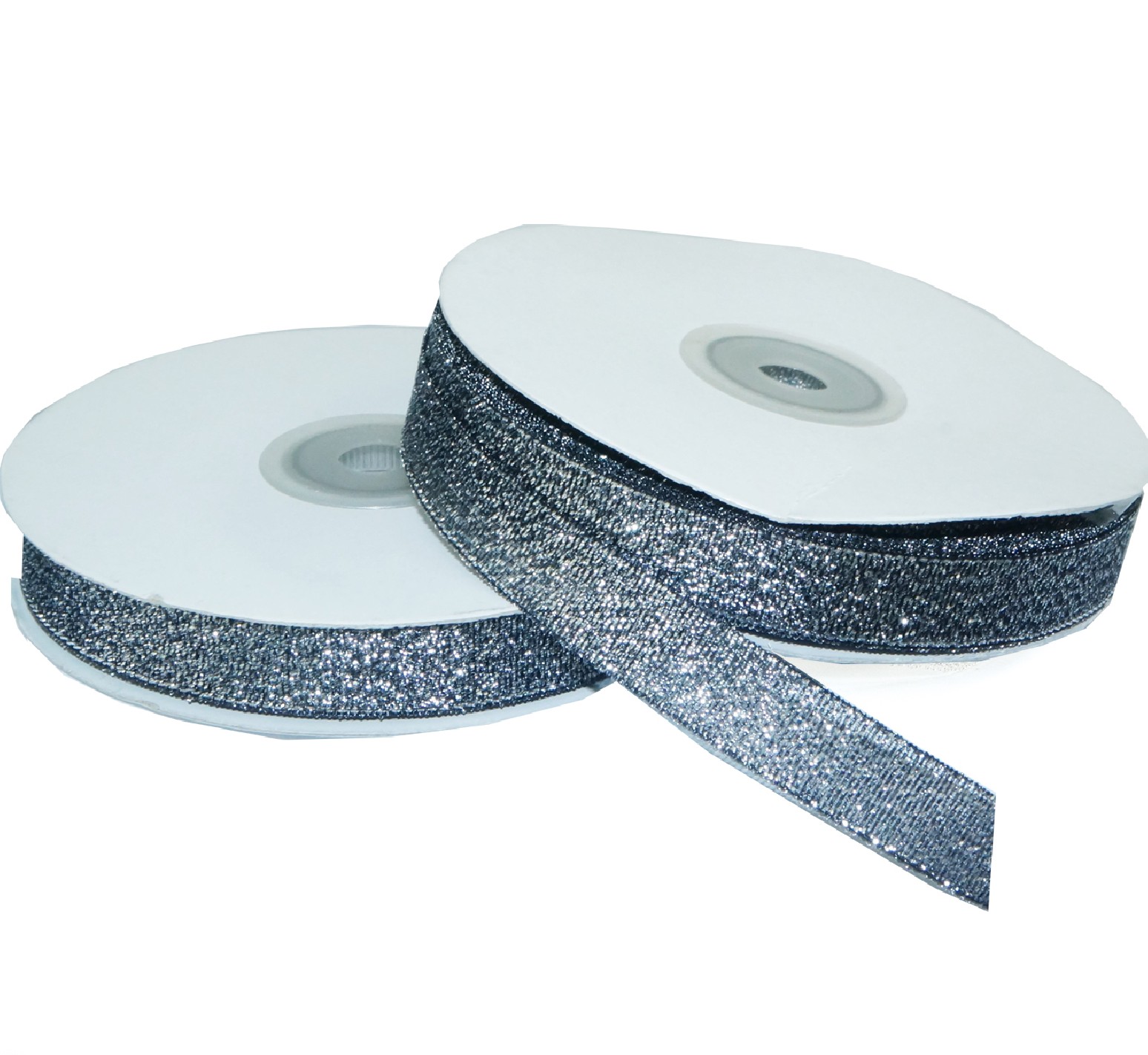 12mm WB7003 Wstążka brokatowa czarna 32mb 12mm WB7003 Wstążka brokatowa czarna 32mb