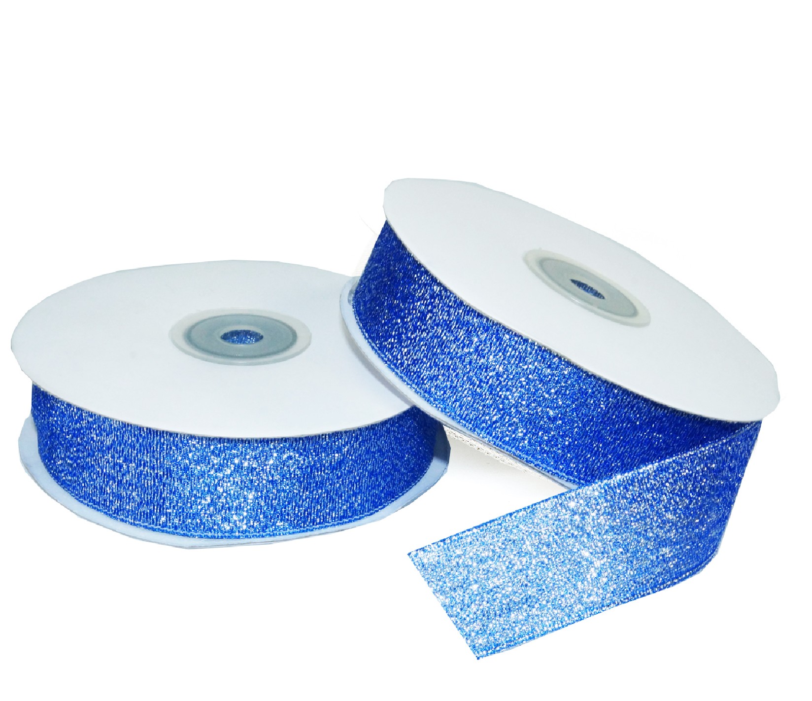 25mm WB7005 Wstążka brokatowa niebieska 32mb 25mm WB7005 Wstążka brokatowa niebieska 32mb
