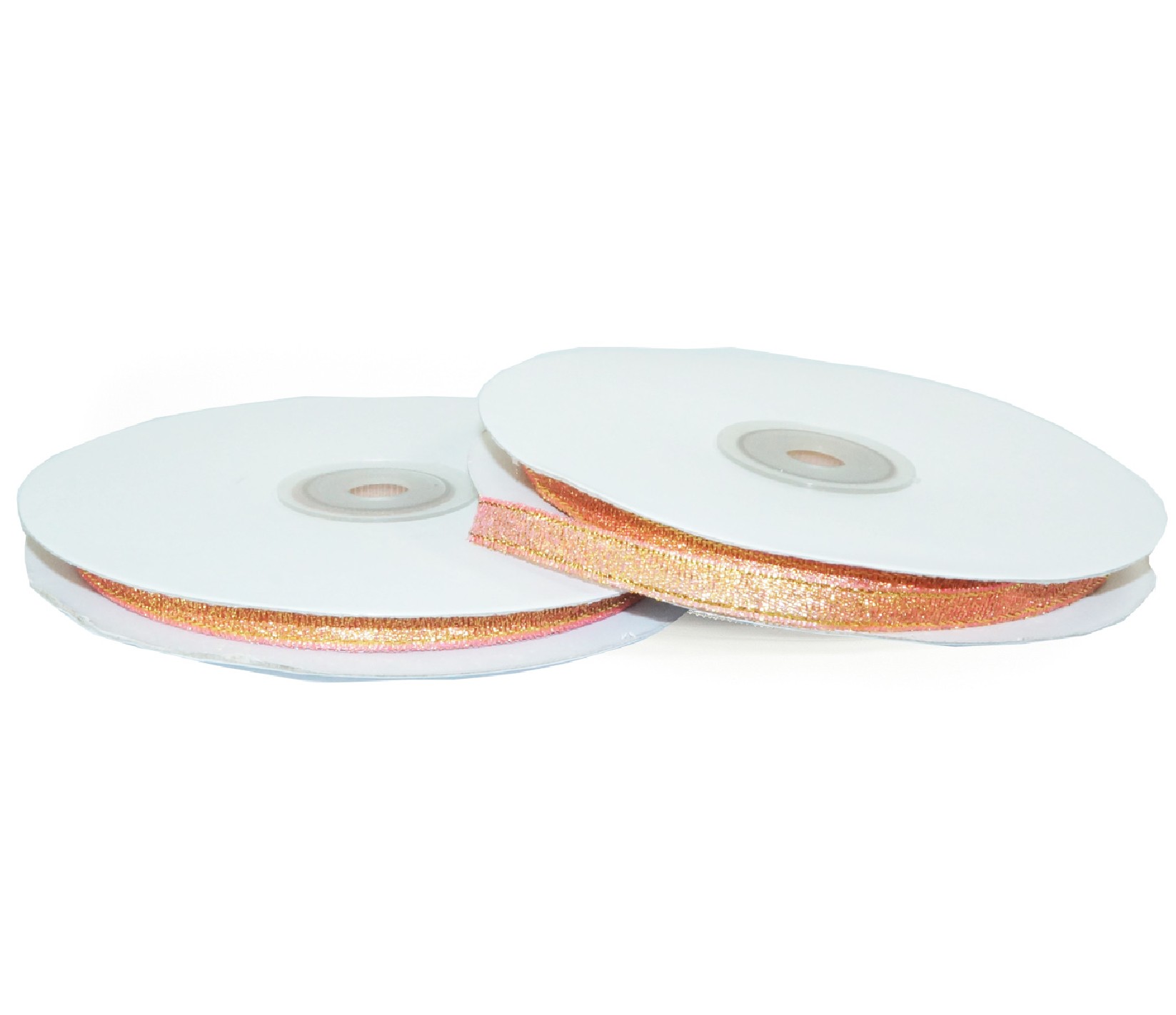 6mm WB7012 Wstążka brokatowa łososiowa 32mb 6mm WB7012 Wstążka brokatowa łososiowa 32mb