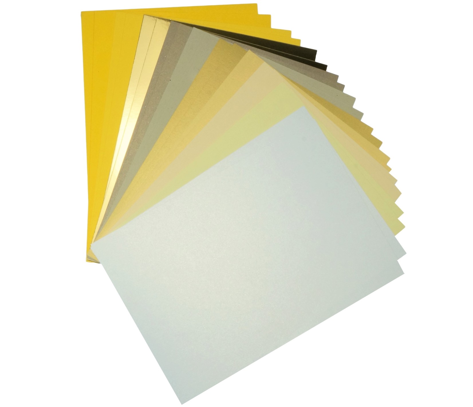Zestaw papierów ozdobnych kolorowych żółtych pak. 20A5 Zestaw papierów ozdobnych kolorowych żółtych pak. 20A5
